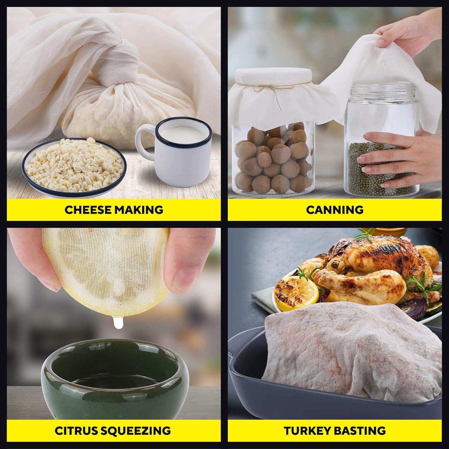 Paño de Queso Sufaniq Grado 90 100% Algodón 0.84 m² Reutilizable