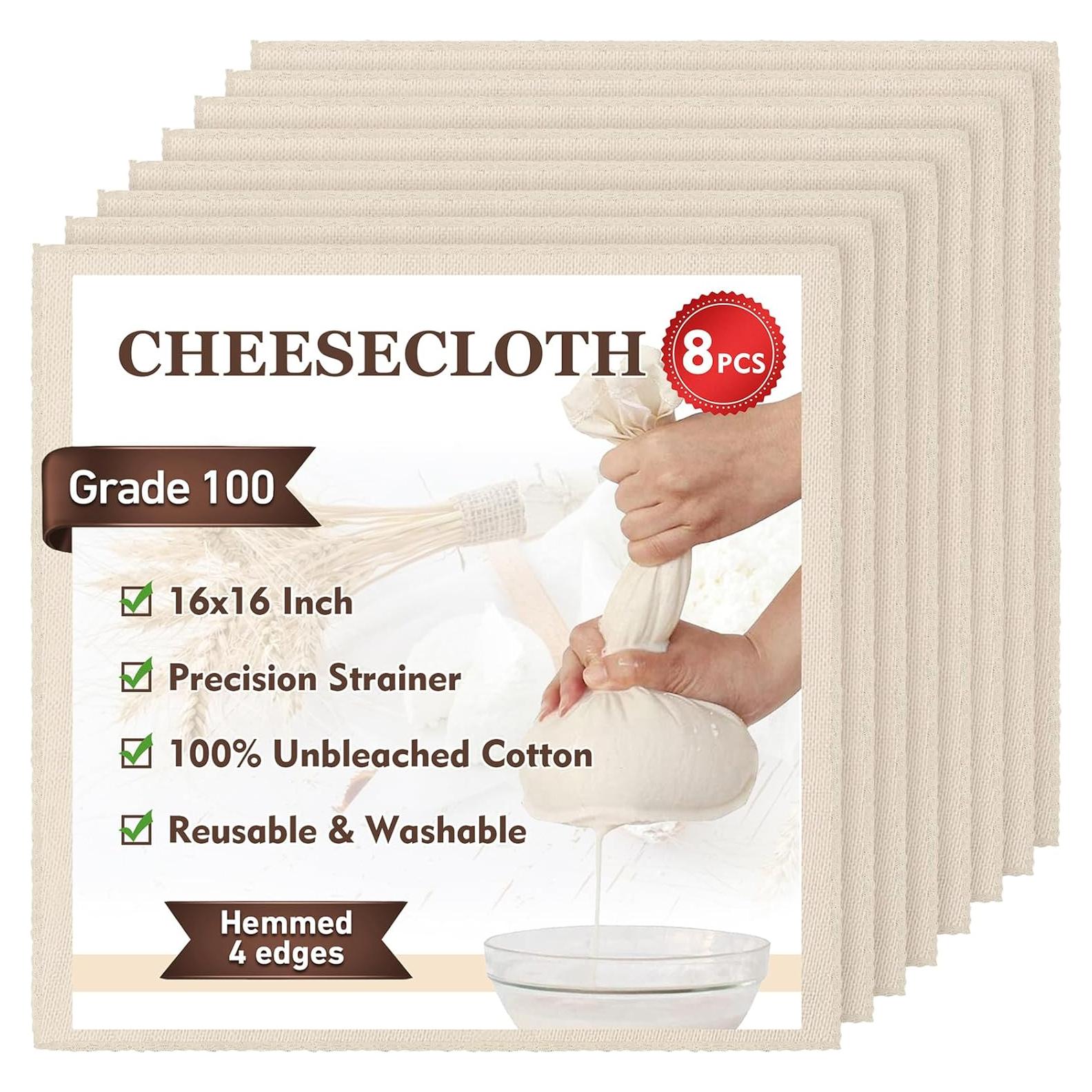 Gasa TOPULORS 8 PCS 40x40 cm 100% Algodón Reutilizable