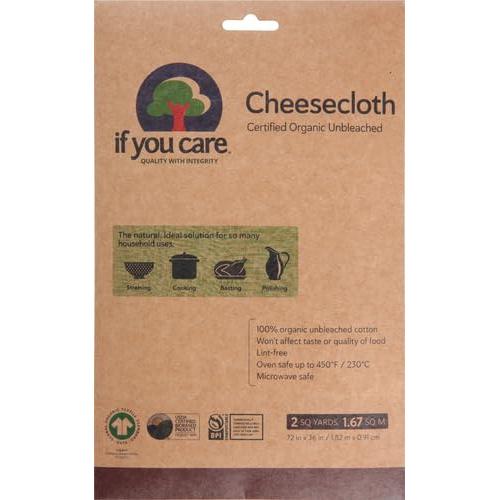 Tela de Queso Natural 100% Algodón Sin Blanquear 2 Yd²