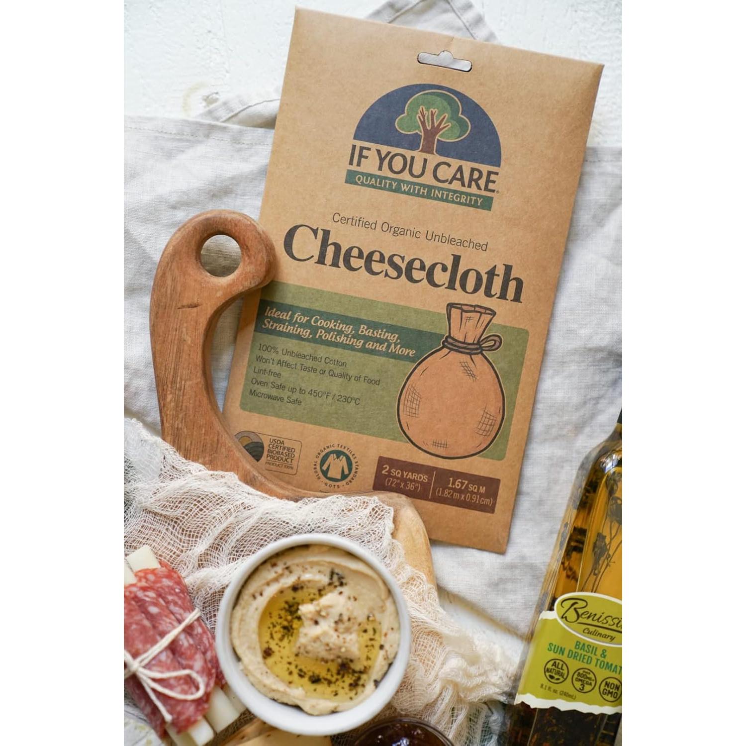 Tela de Queso Natural 100% Algodón Sin Blanquear 2 Yd²