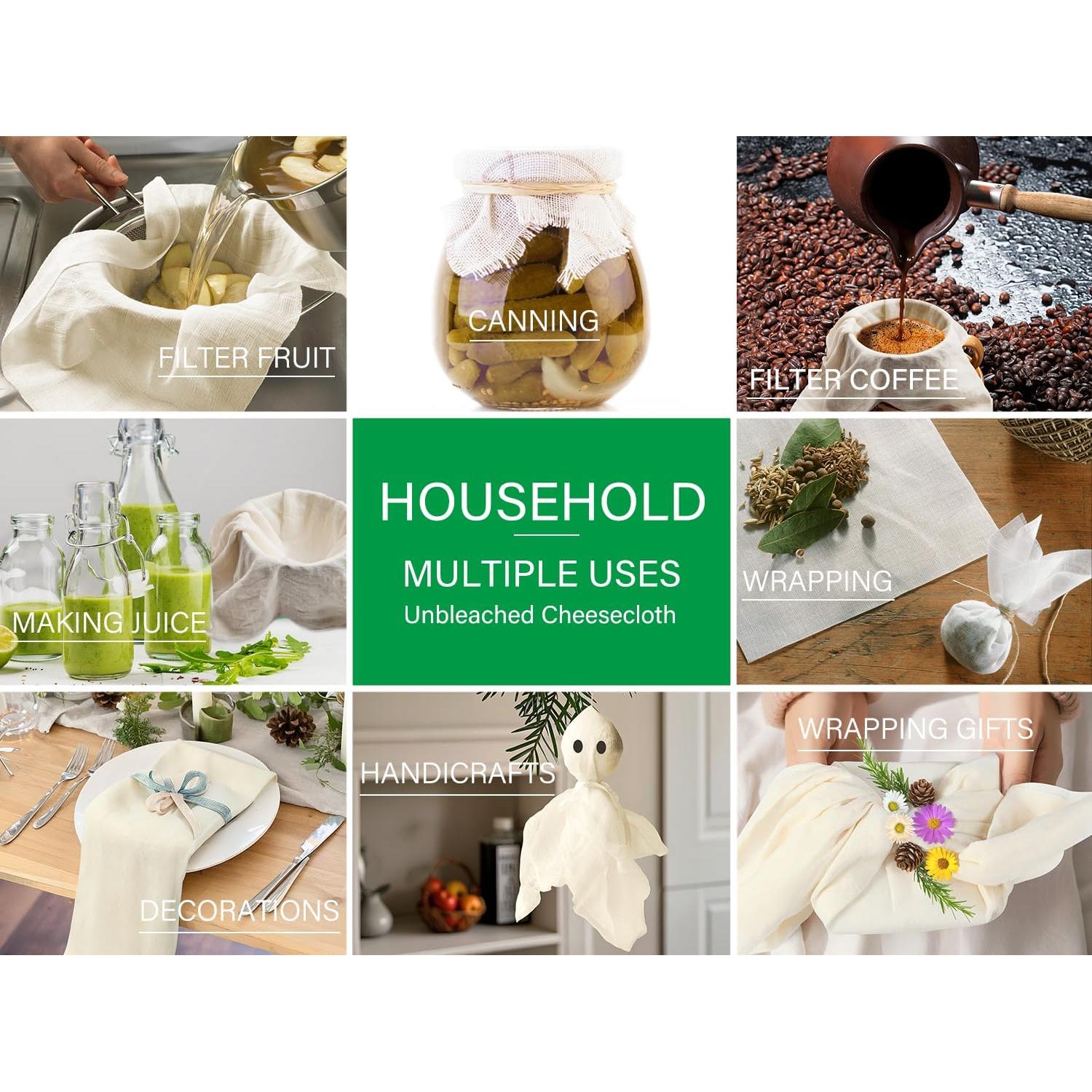 Rollo de Tela de Queso Olicity Grado 100 0.91x9.14 m Algodón