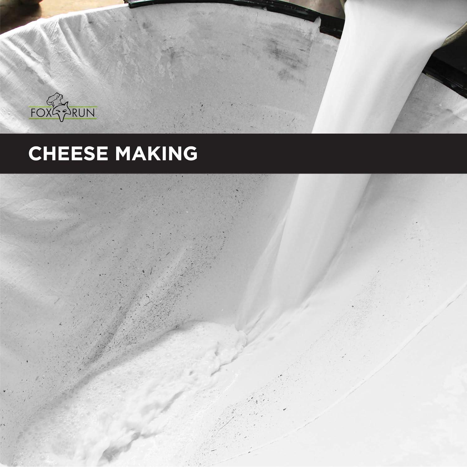 Tela de Queso de Algodón Fox Run 1.67 m² Blanca Reutilizable