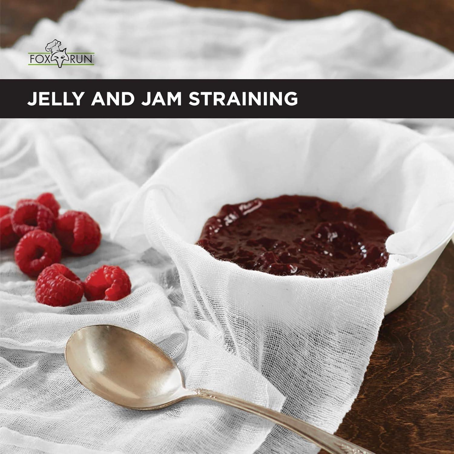 Tela de Queso de Algodón Fox Run 1.67 m² Blanca Reutilizable