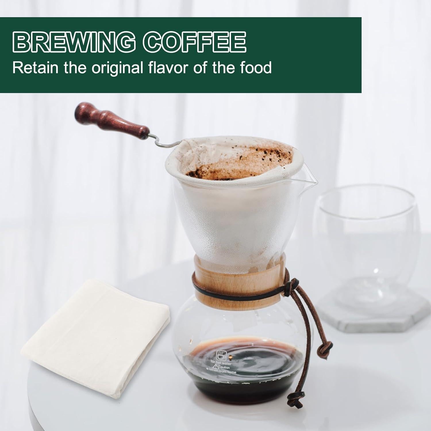 6 Piezas Tela de Queso Orgánica 20x20 cm Paoeyrb Reutilizable