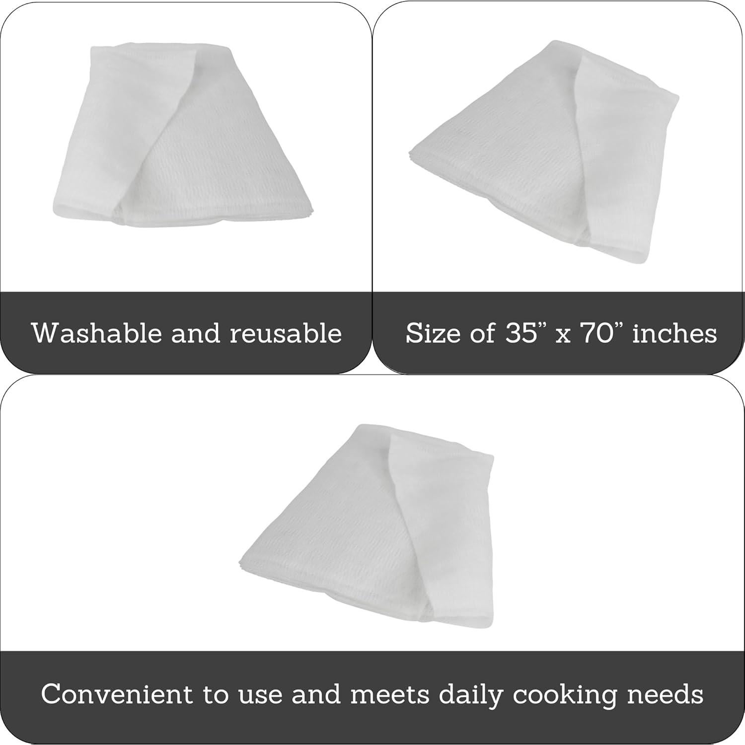 Gasa de Algodón IMUSA 88.9 x 177.8 cm Blanca Reutilizable