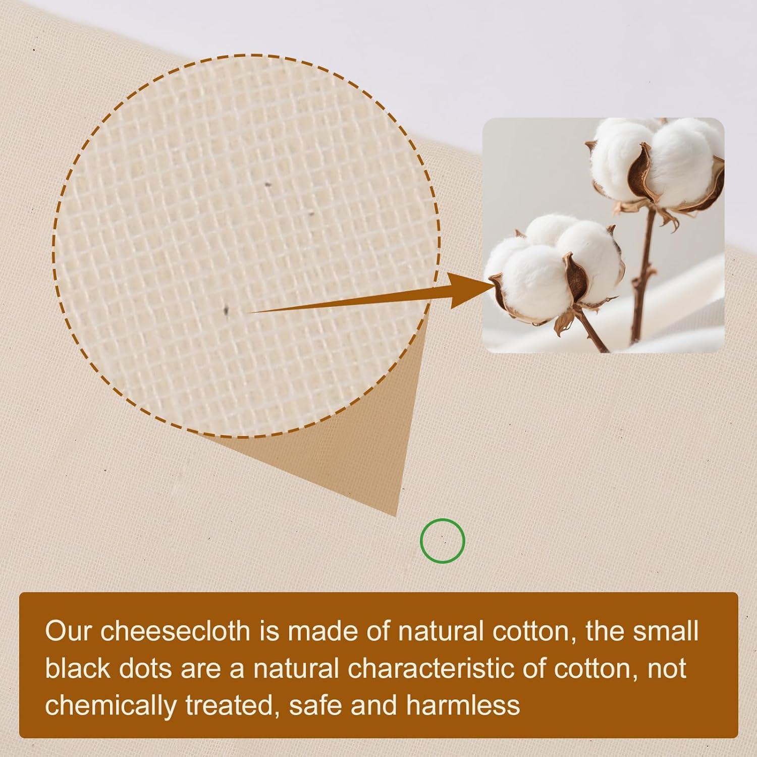 15 Paños de Queso Reutilizables FUMILE 50.8x50.8 cm Algodón Orgánico