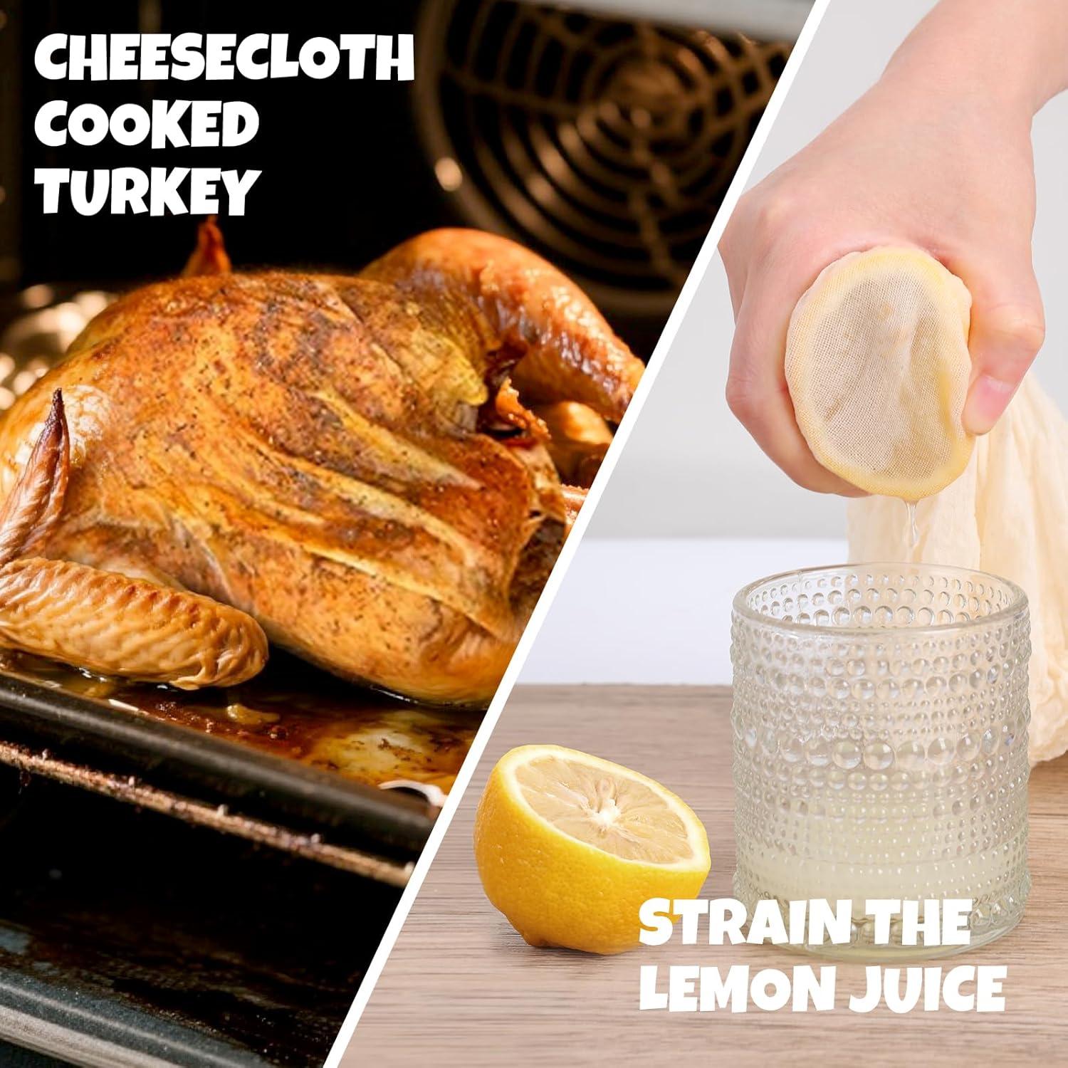 15 Paños de Queso Reutilizables FUMILE 50.8x50.8 cm Algodón Orgánico