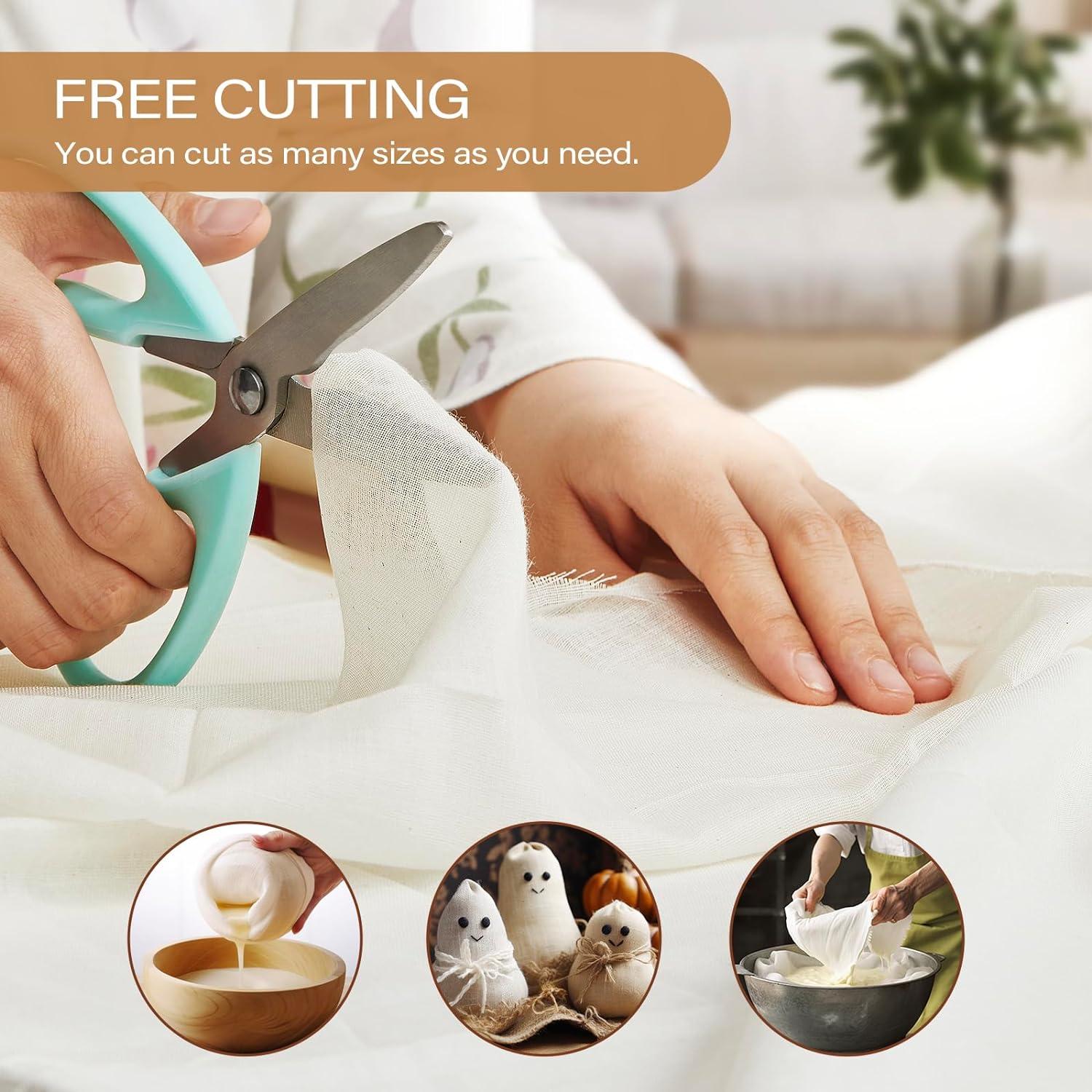 Tela de Queso eFond 0.91m Grado 100 Algodón Natural Reutilizable