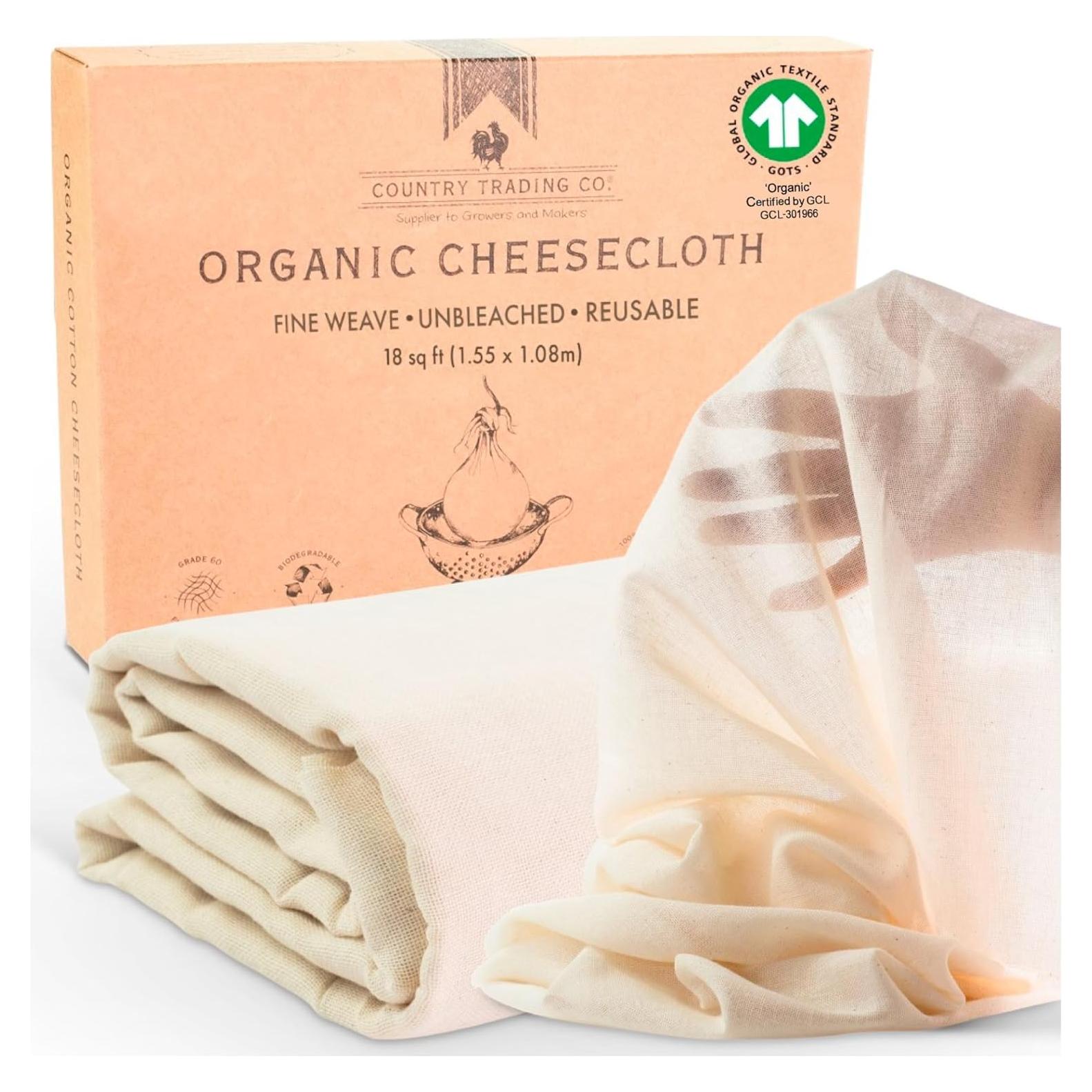 Gasa de Algodón Orgánico Reutilizable Country Trading 1.67 m²
