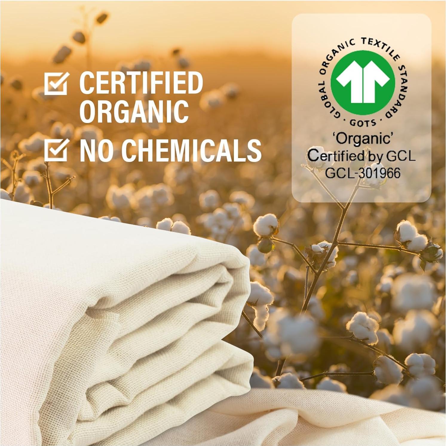 Gasa de Algodón Orgánico Reutilizable Country Trading 1.67 m²