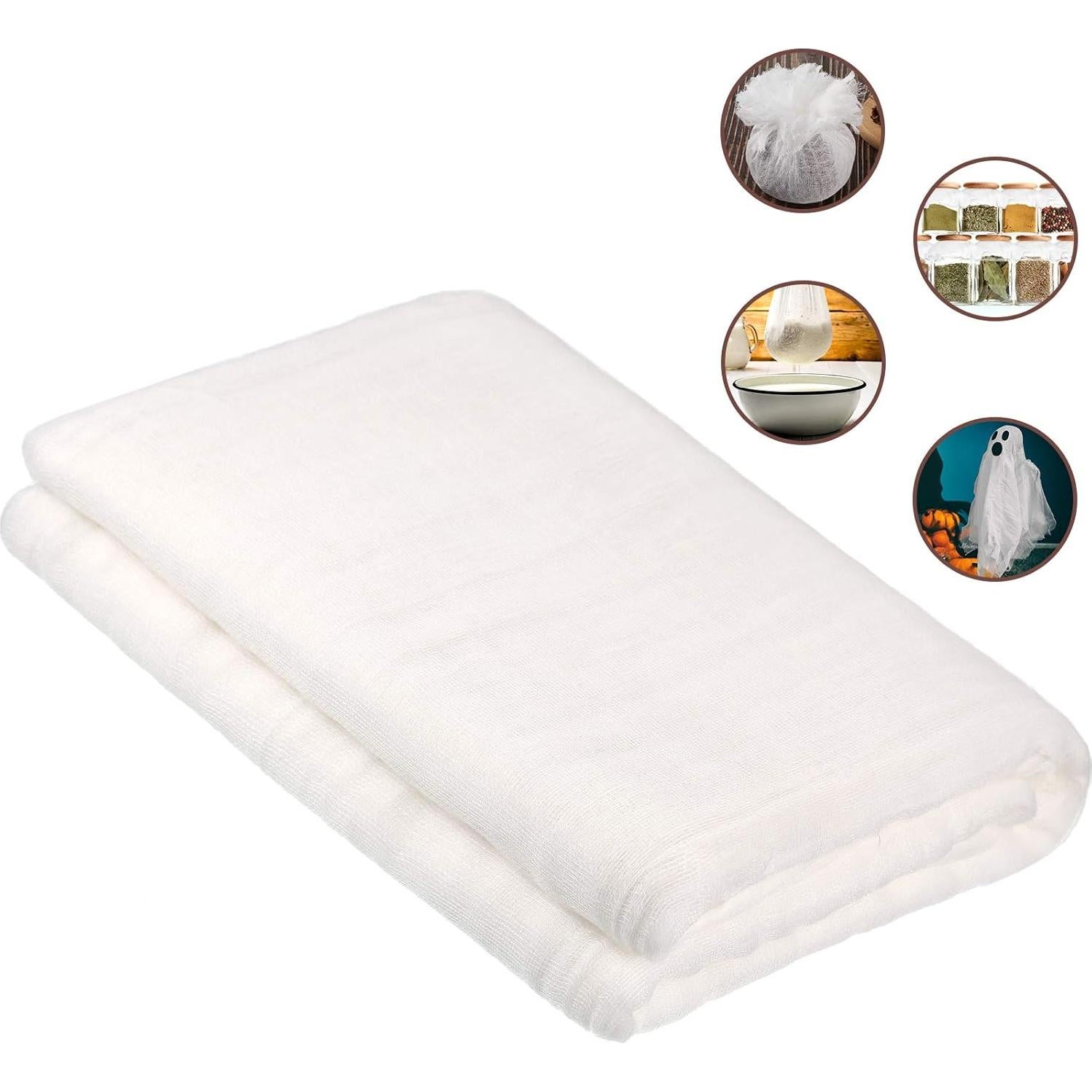 Gasa de Algodón Reutilizable Boao 11.7 m² Grado 50 Blanca