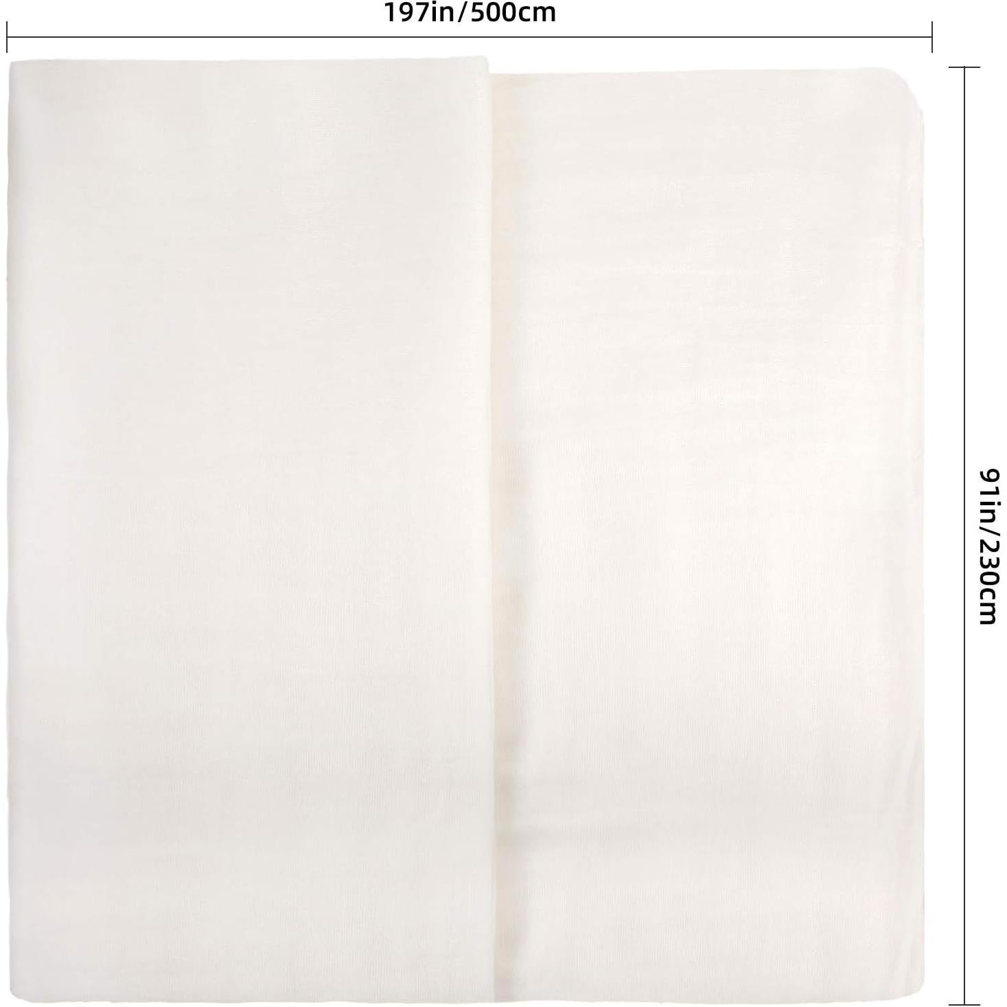 Gasa de Algodón Reutilizable Boao 11.7 m² Grado 50 Blanca