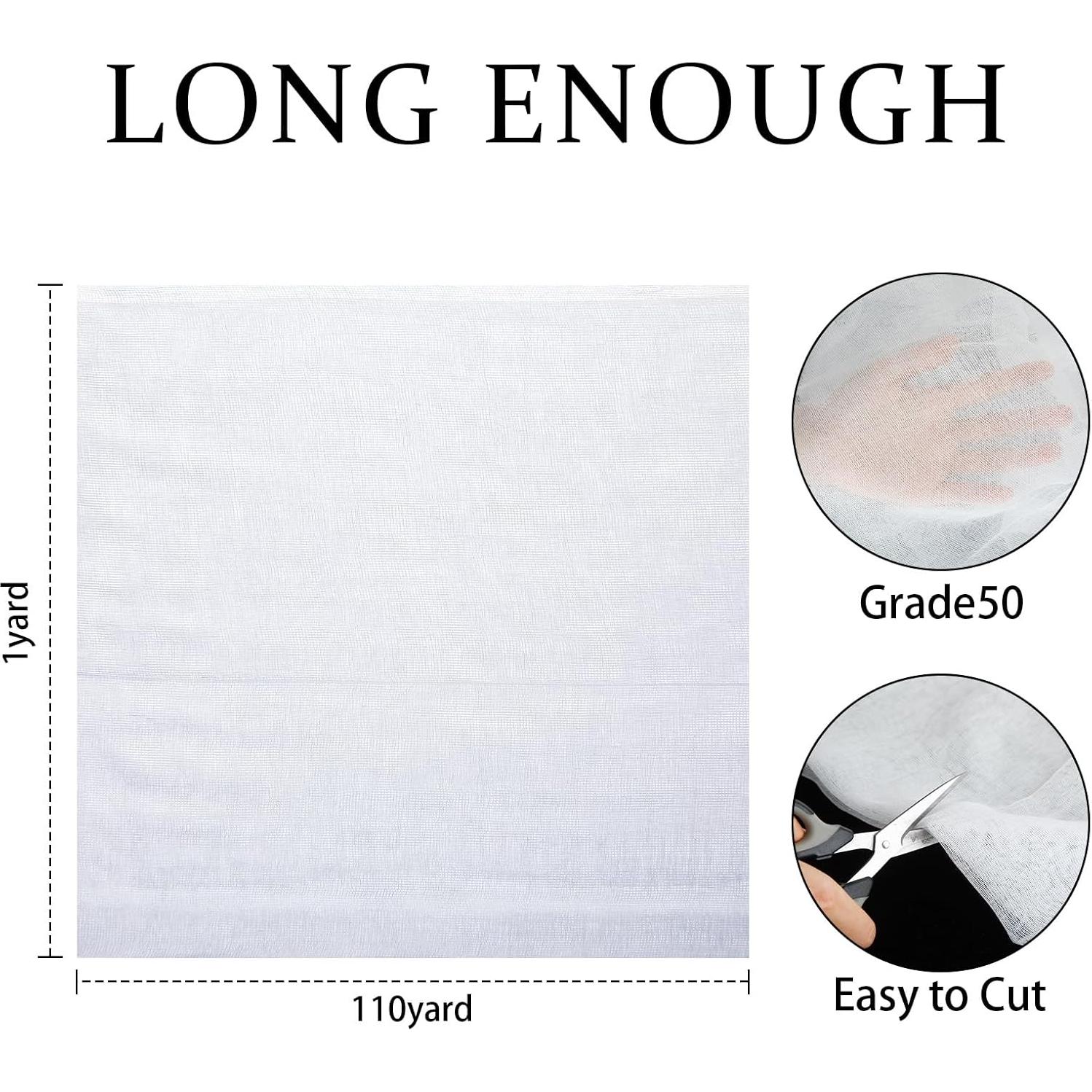 Tela de Queso Blanqueada Bememo 110 x 0.91 m 100% Algodón