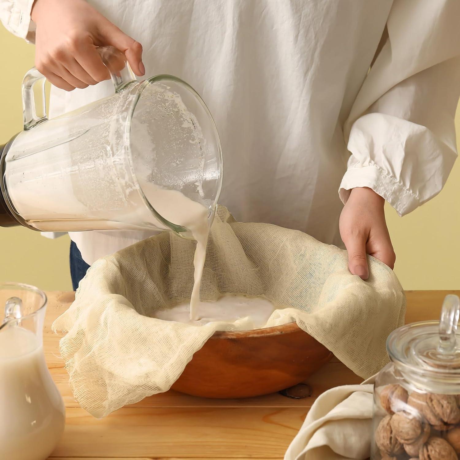 60 Piezas Tela de Queso Reutilizable Peryiter 50.8x50.8 cm