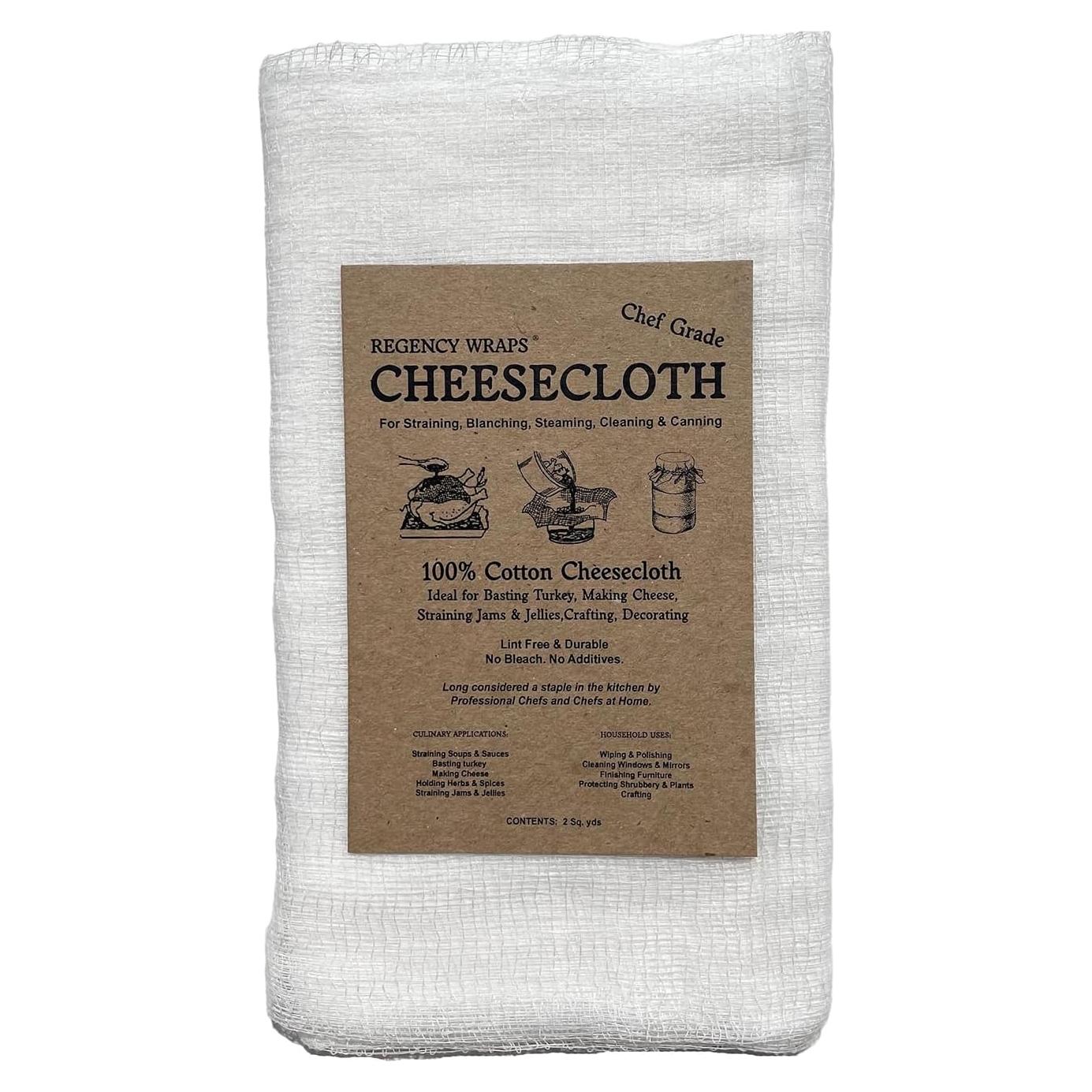 Tela de Queso 100% Algodón Regency Wraps 91x182 cm - Grado Chef