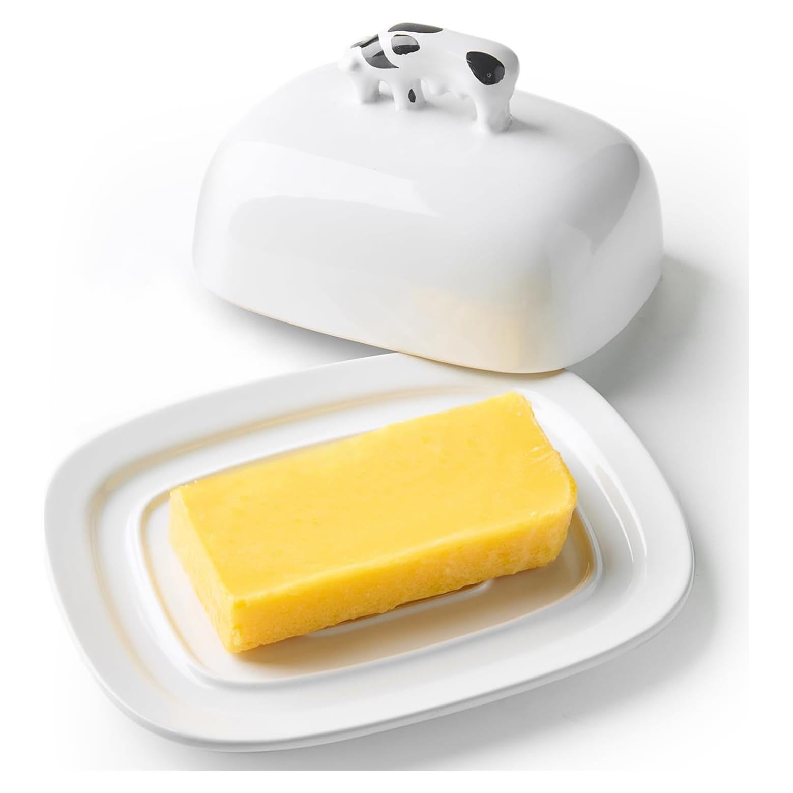 Plato para Mantequilla con Tapa Meideal 19.7x16.1cm Cerámica