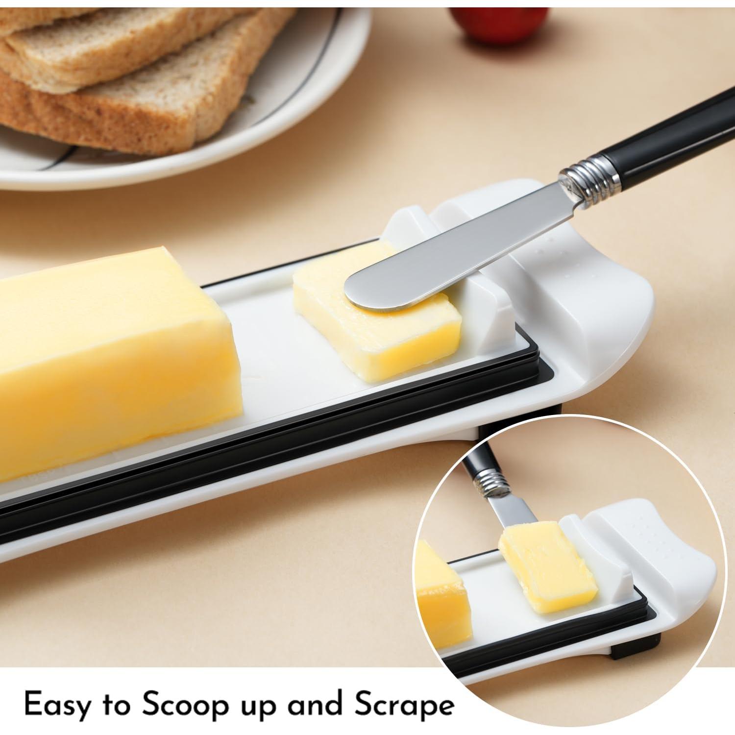 Plato para Mantequilla IKOCO Hermético Blanco 22.95x6.99cm