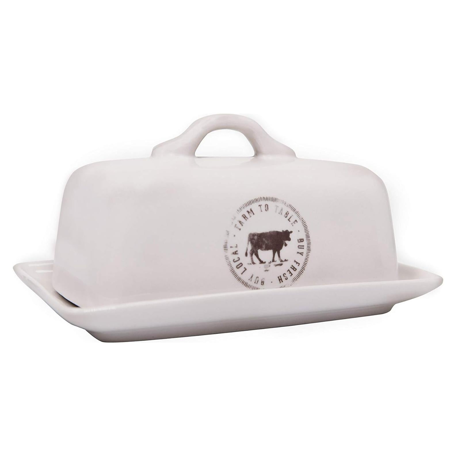 Plato de Mantequilla Cerámica Creative Co-Op 17.15x11.43cm