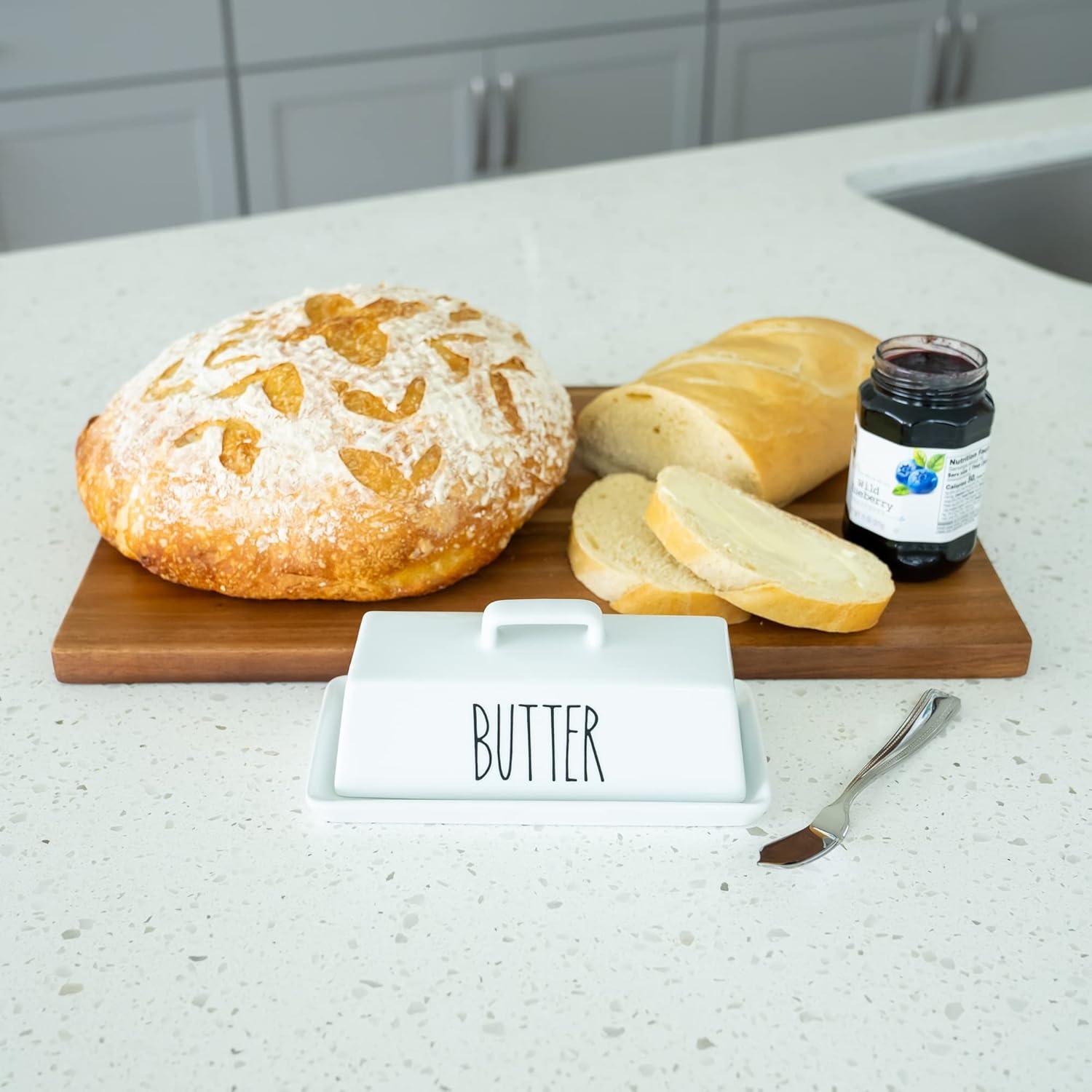 Plato de Mantequilla Heartland Home con Tapa y Mango 19.3x9.7cm