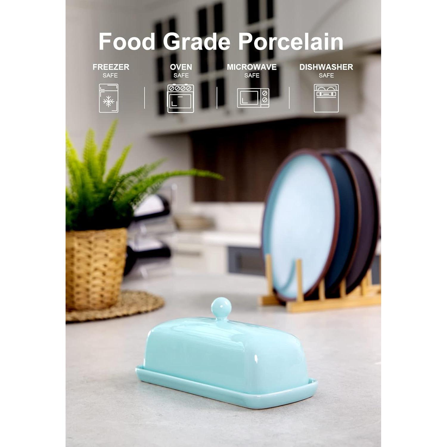 Plato de Mantequilla Nucookery Cerámica con Tapa Antideslizante