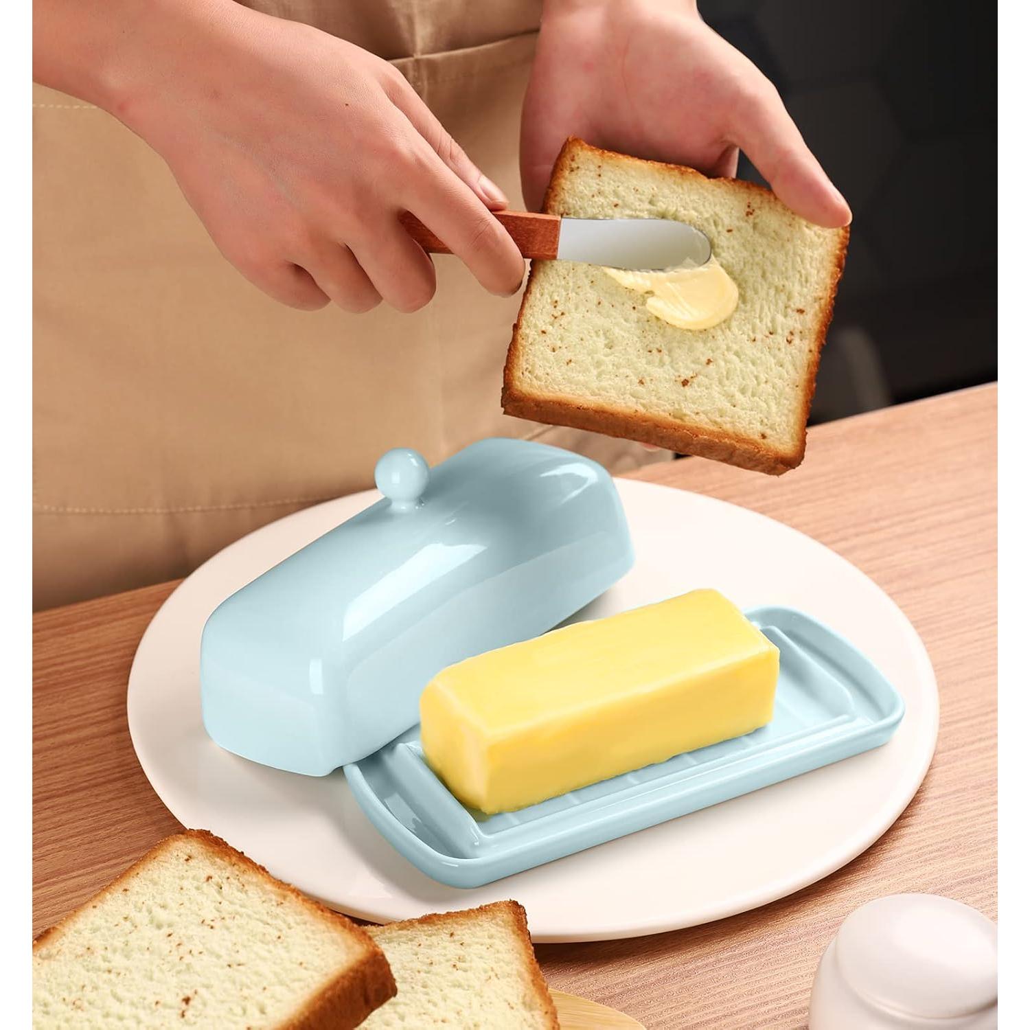 Plato de Mantequilla Nucookery Cerámica con Tapa Antideslizante