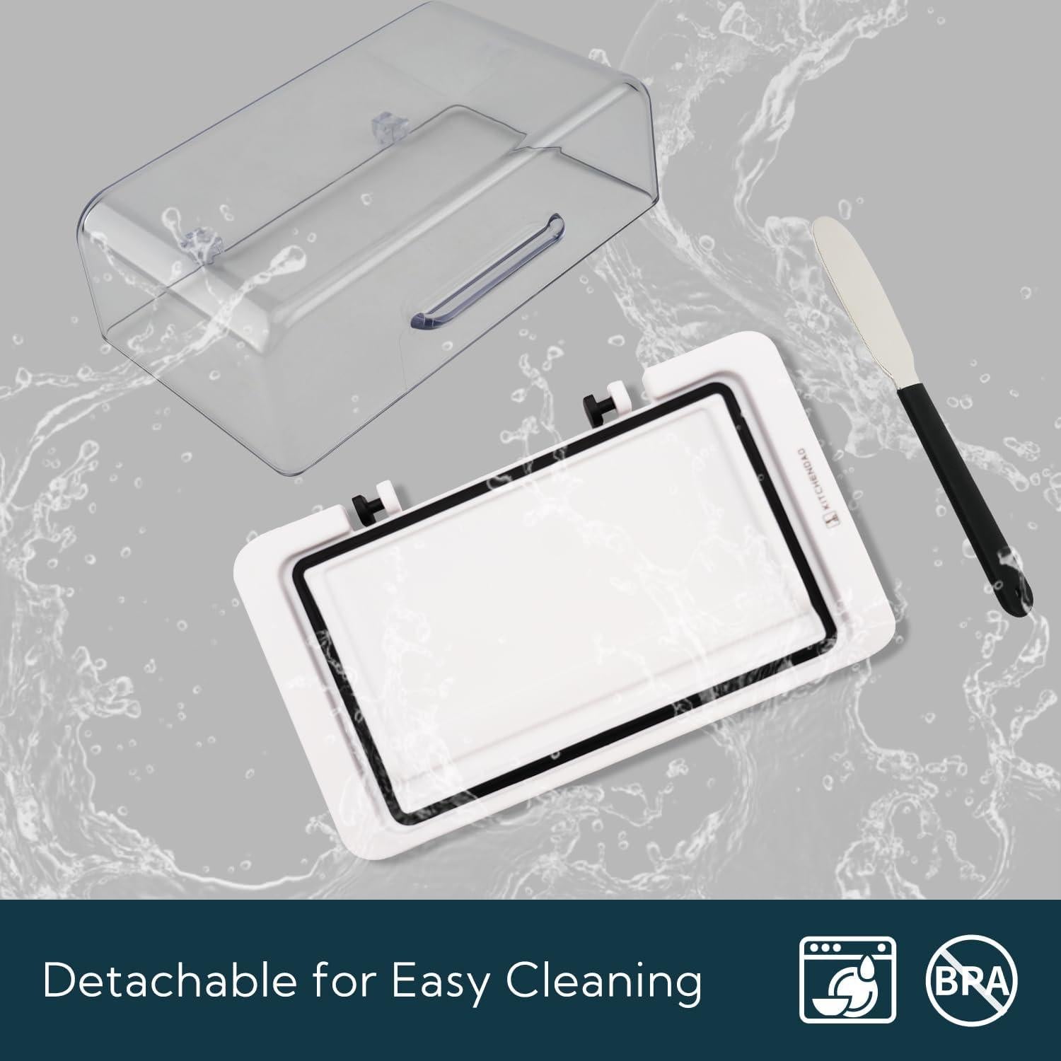 Tazón de Mantequilla Hermético KITCHENDAO con Cuchillo 388g