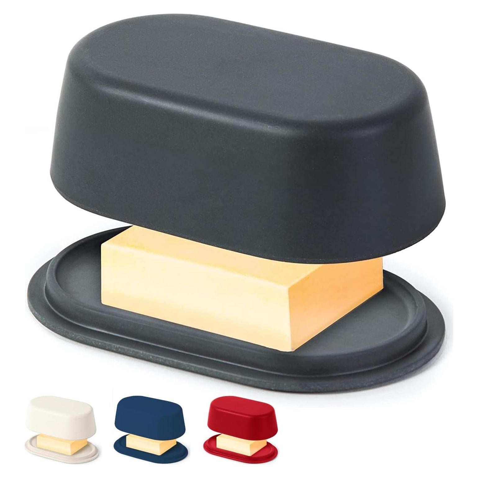 Plato de Mantequilla Grande Cooler Kitchen Gris con Tapa