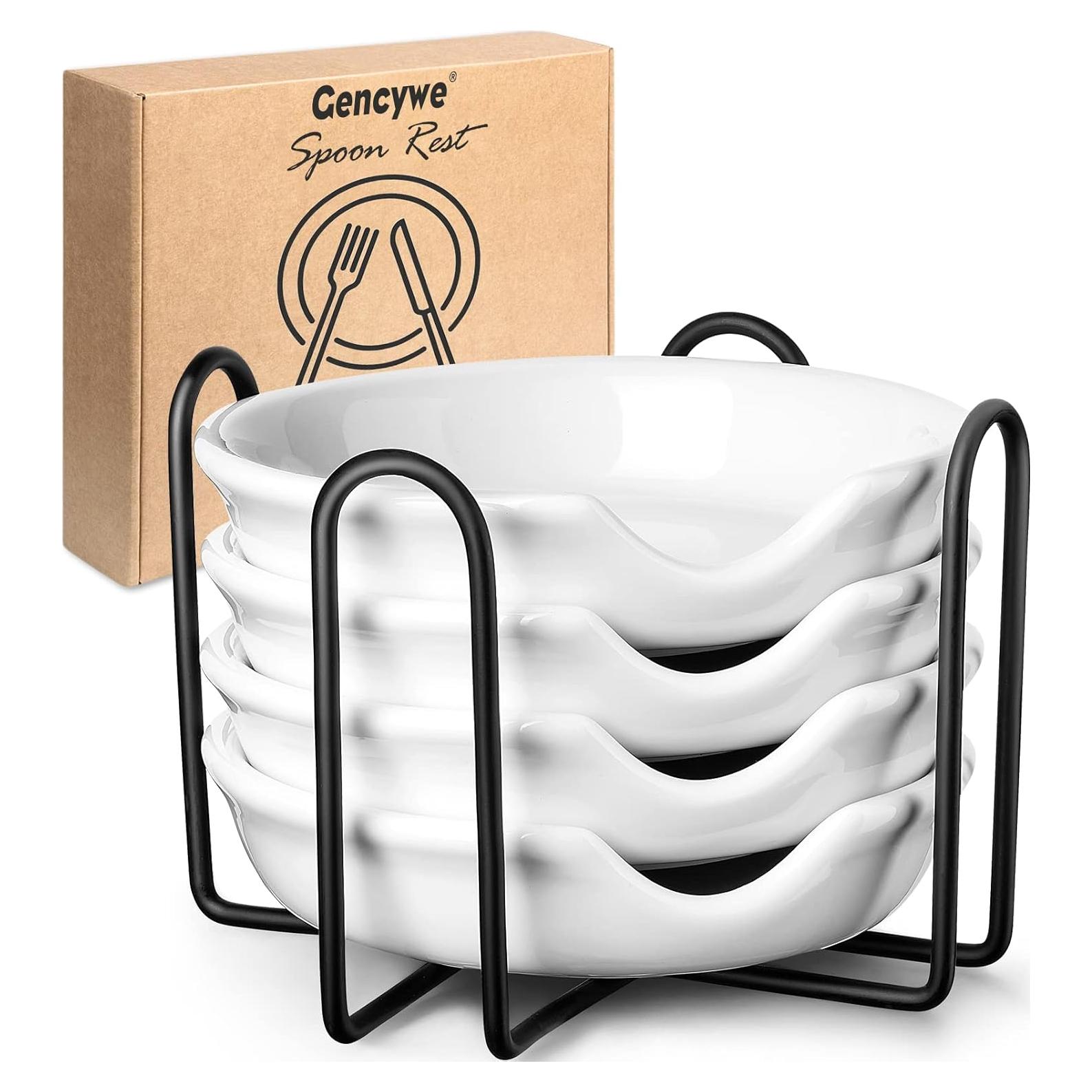 Set de 4 Soportes de Cuchara Cerámica Gencywe 12.2 cm