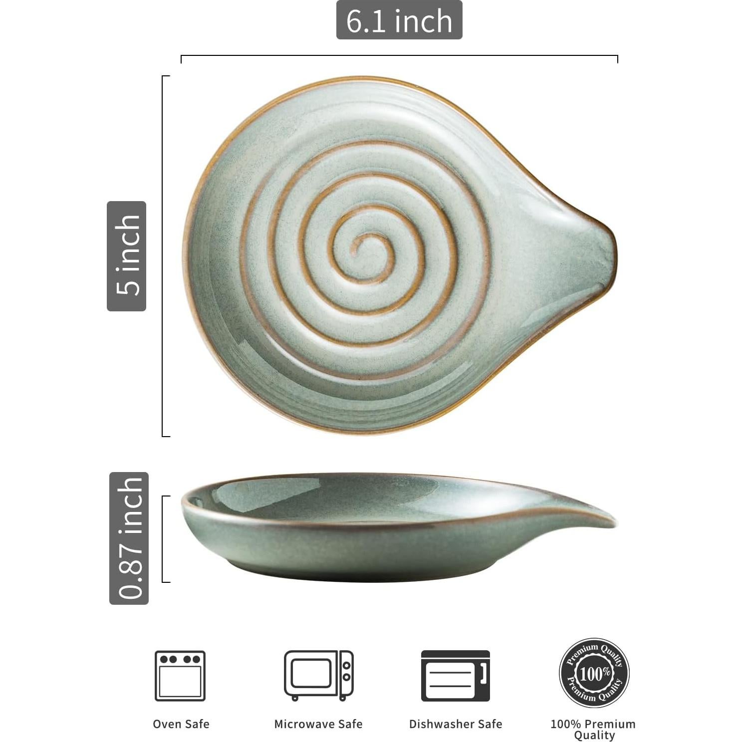 Soporte para Cucharas LAUCHUH Cerámica Gris 12.7 cm