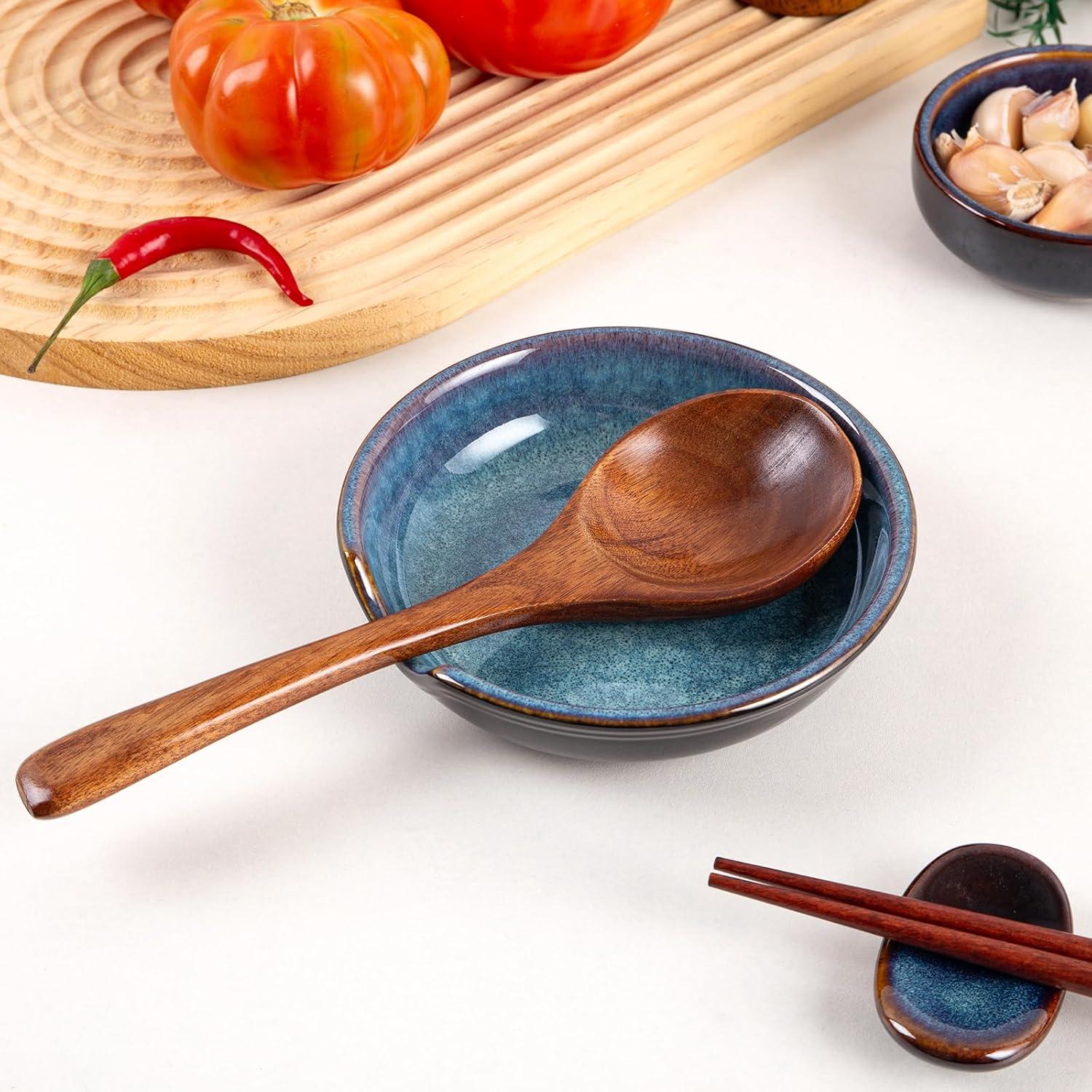 Soporte de Cuchara de Cerámica Tacuhy Azul 12.2 cm Resistente