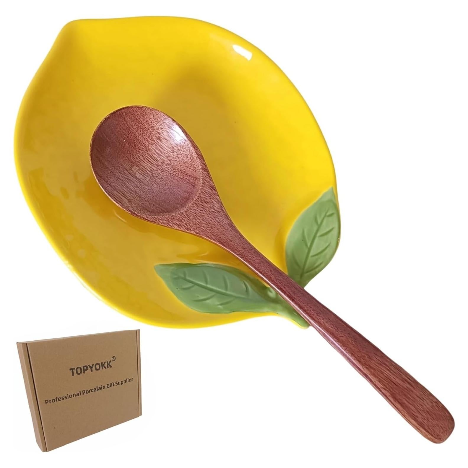 Reposap cucharas de cerámica TOPYOKK limón 15.2x12.7cm