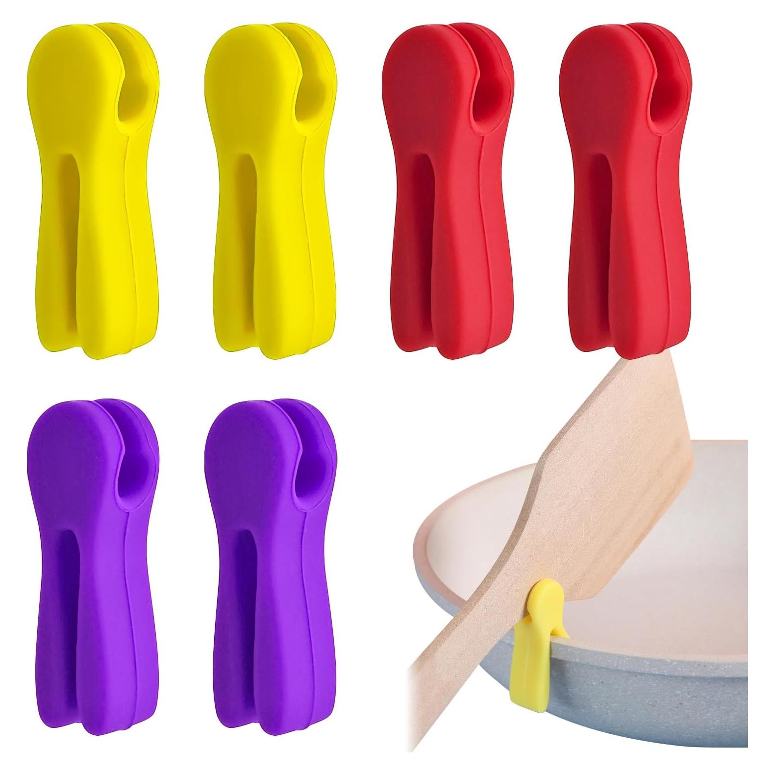 9 Clips de Silicona para Olla Arvintas, Reposapucheros Antideslizantes