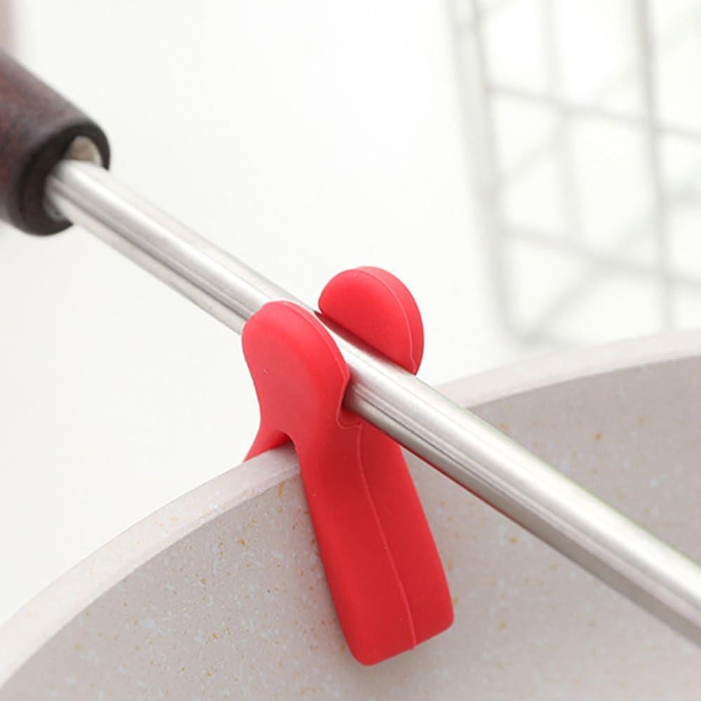 9 Clips de Silicona para Olla Arvintas, Reposapucheros Antideslizantes