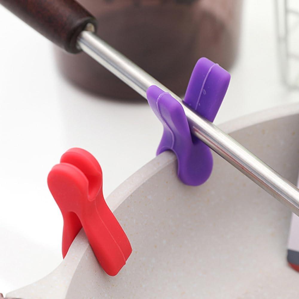 9 Clips de Silicona para Olla Arvintas, Reposapucheros Antideslizantes