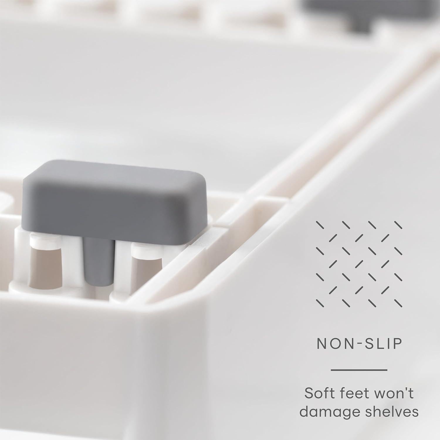 Soporte para Tapas de Olla YouCopia Estándar Blanco Ajustable