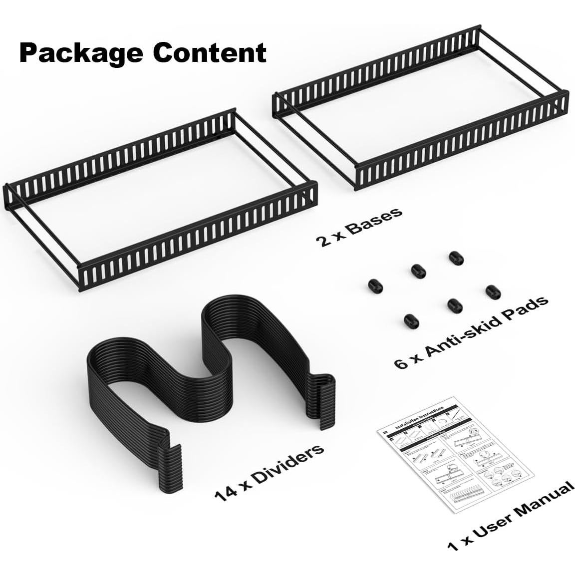 Organizador de Olla y Sartén Housolution Expandible 14 Divisores