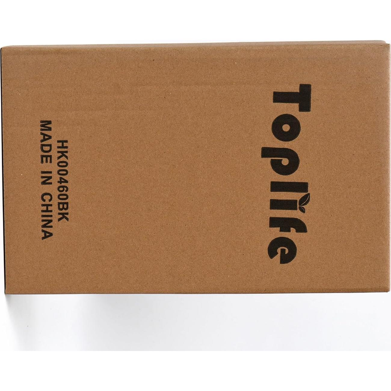 Organizador de Tapas de Olla Toplife Ajustable 7 Compartimentos Negro