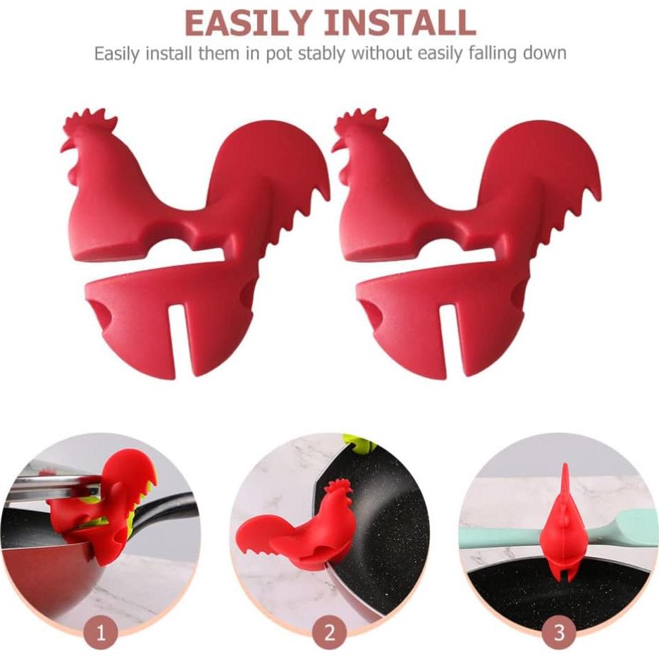 Soporte para Cucharas OUNONA de Silicona Resistente al Calor