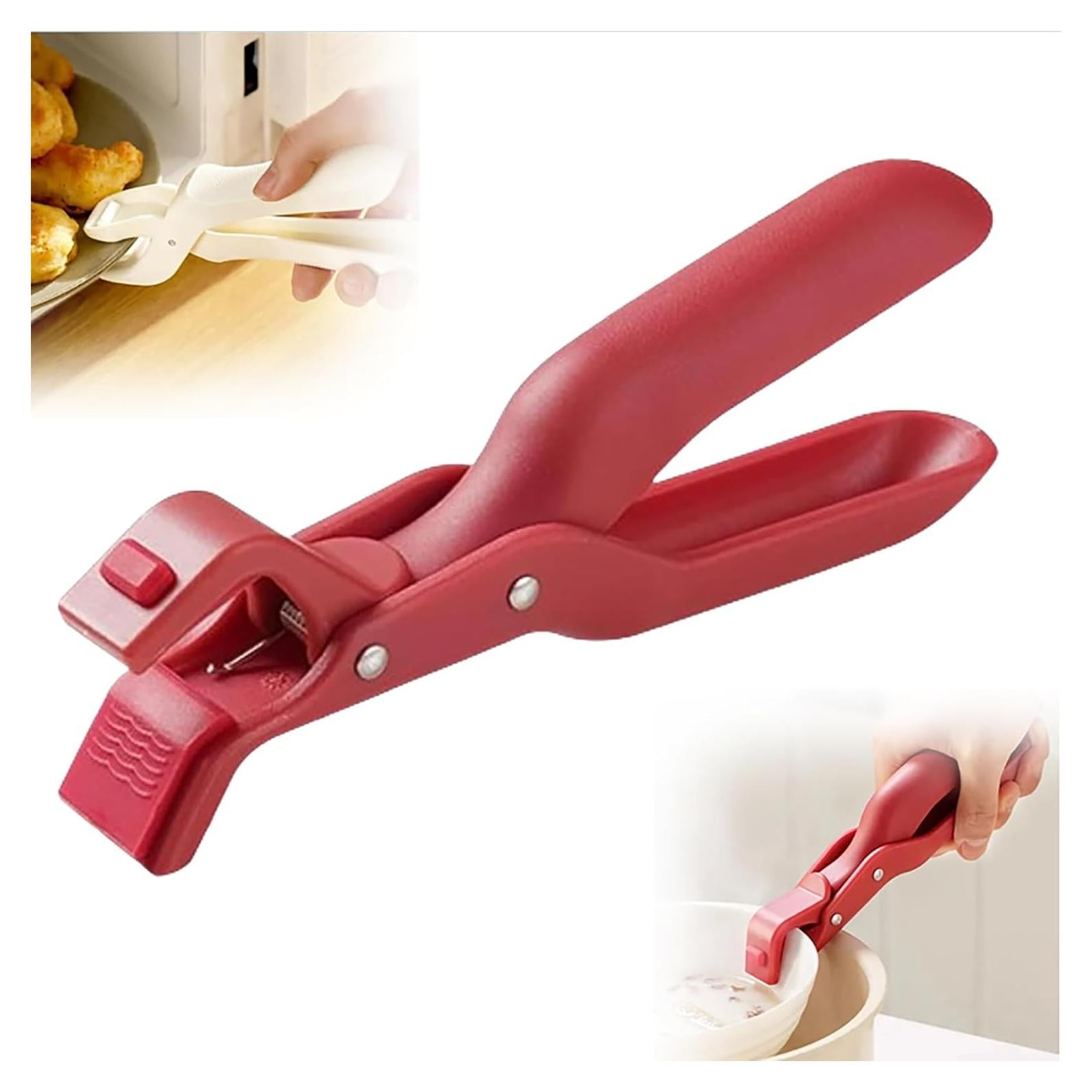 Clip Sujetador de Tazón Antiescaldante HISKI Rojo 19cm