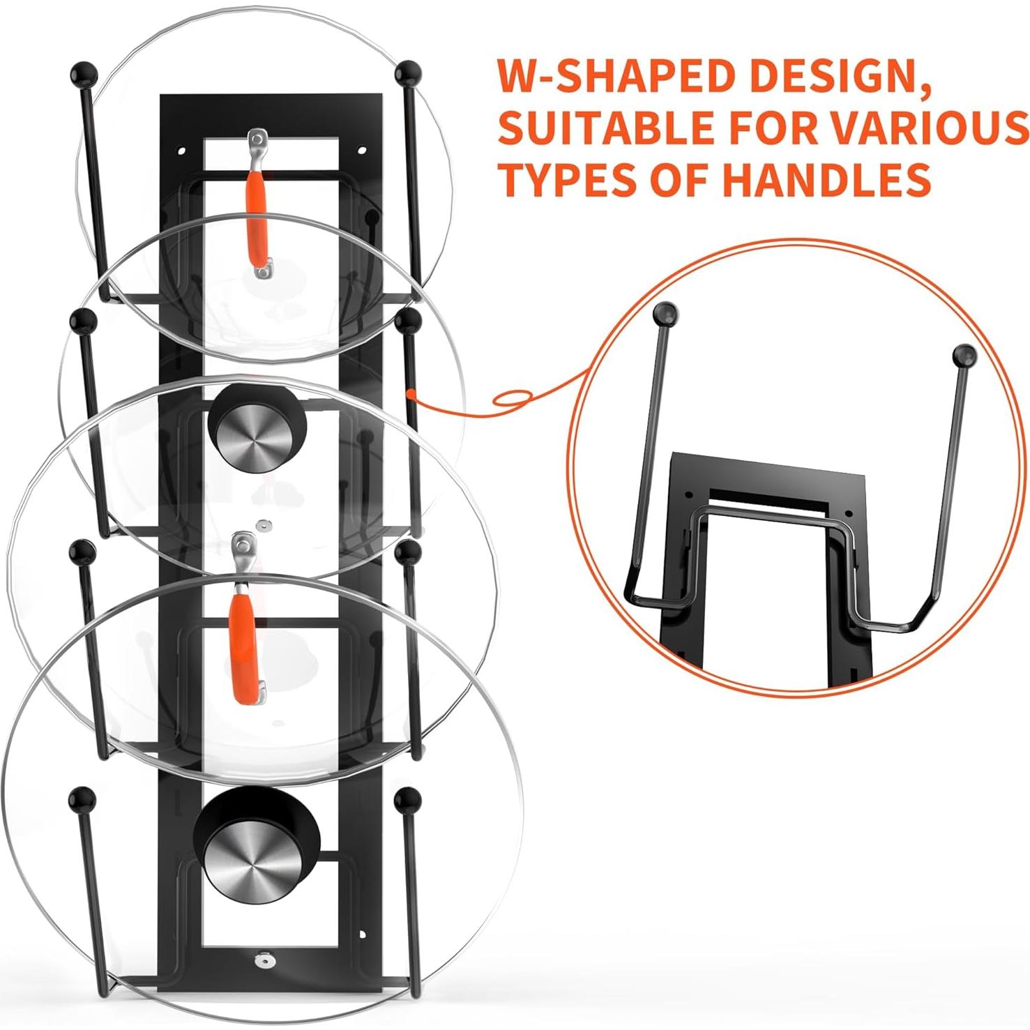Organizador de Tapas de Olla Ajustable Cisily 2 Paquetes 8 Capas