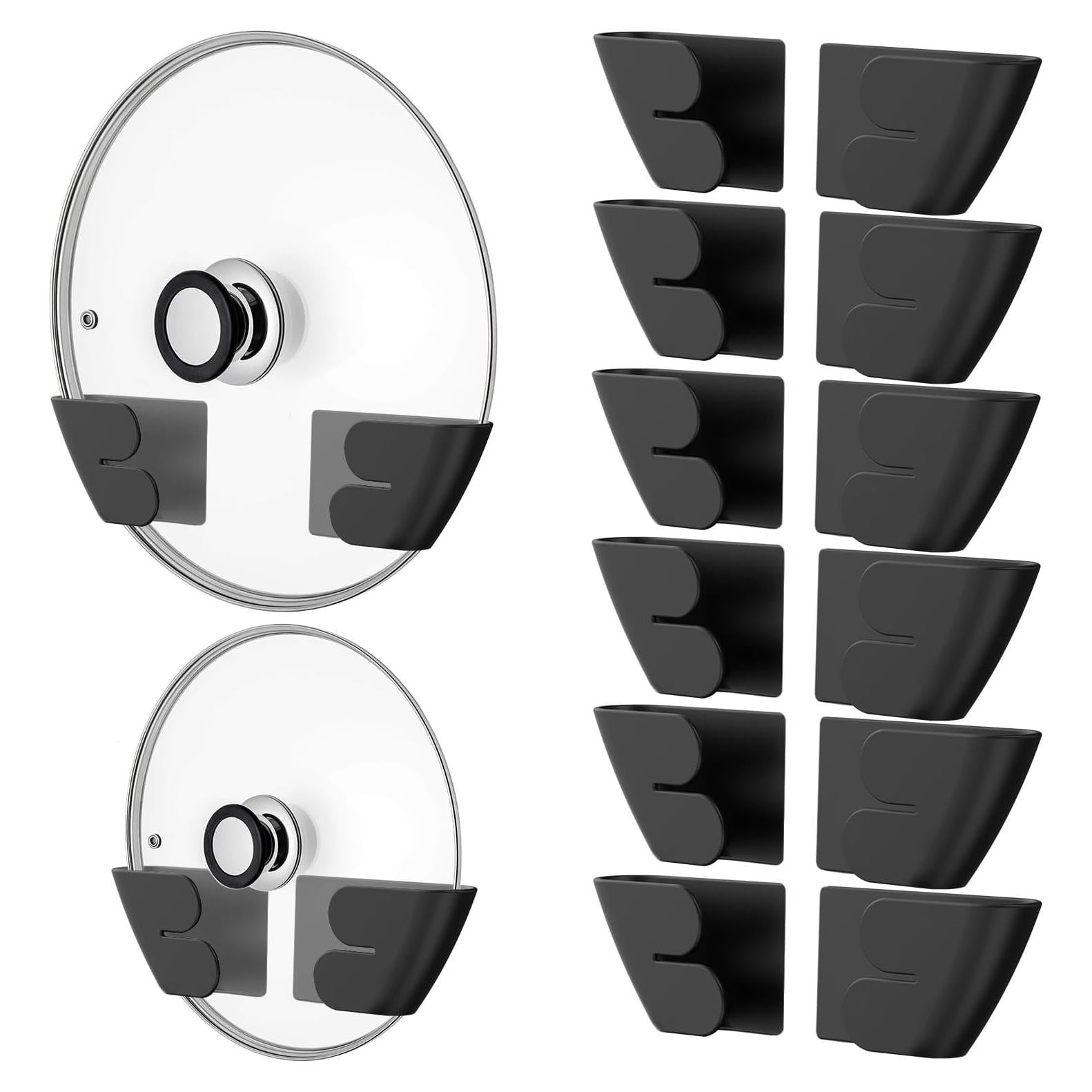 Organizador de Tapas de Olla Ajustable Niceyos - 8 Piezas Negro