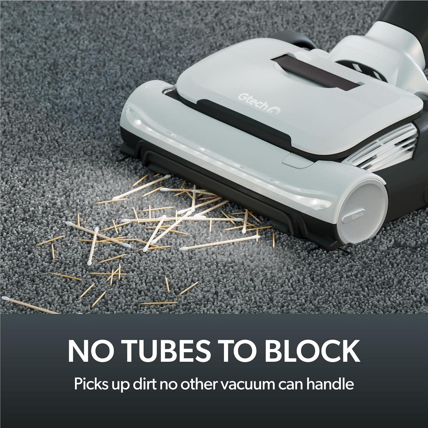 Gtech AirRAM 3 Cordless Vacuum Cleaner with Anti-Hair Wrap Bar - Dual Edge-Clean Brushes - Perfect for Carpet and Hardwood Floors - Rechargeable 22v Li-ion Battery - Lightweight - New Model