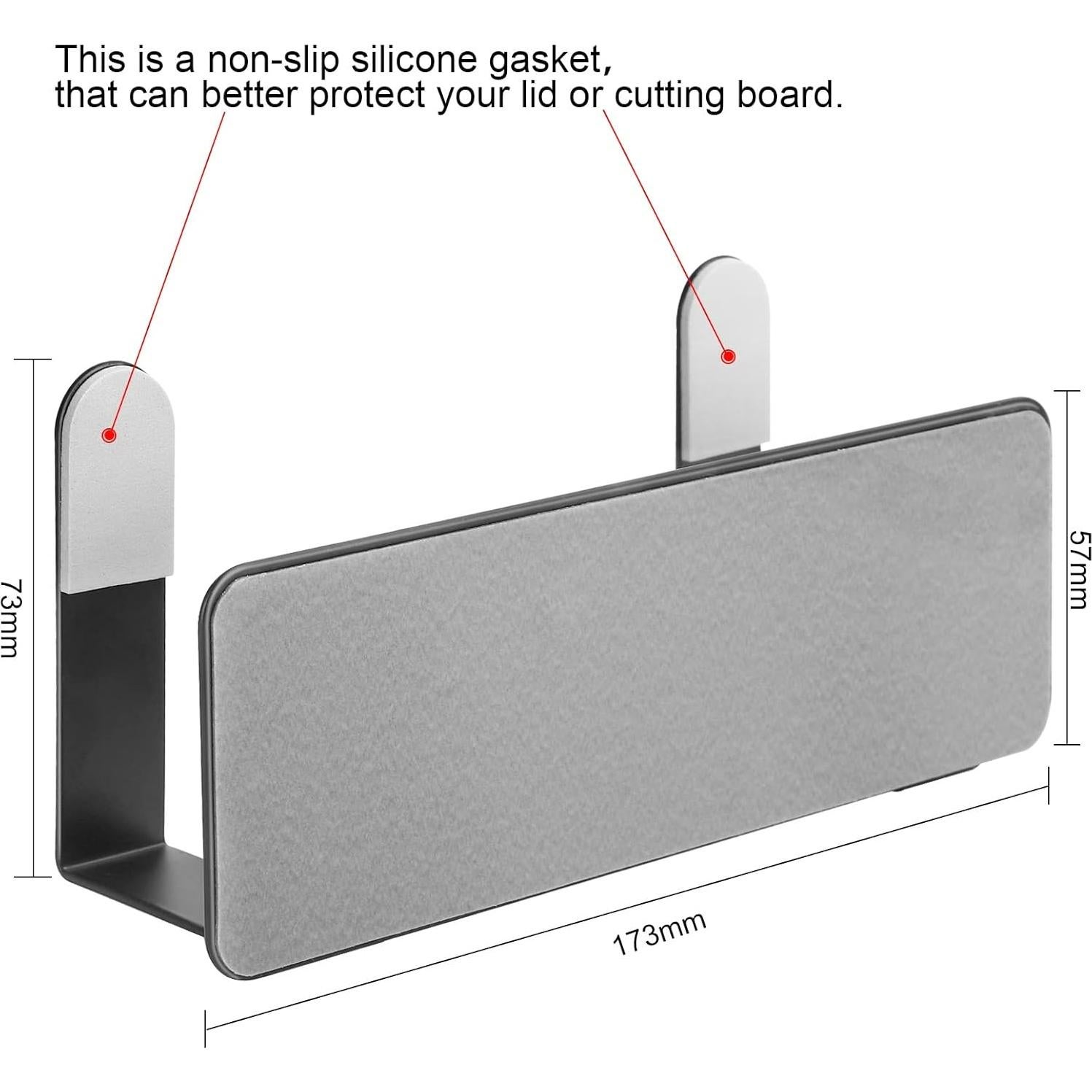 Soporte para Tapa de Olla YOUGRIDDA Acero Inoxidable Negro