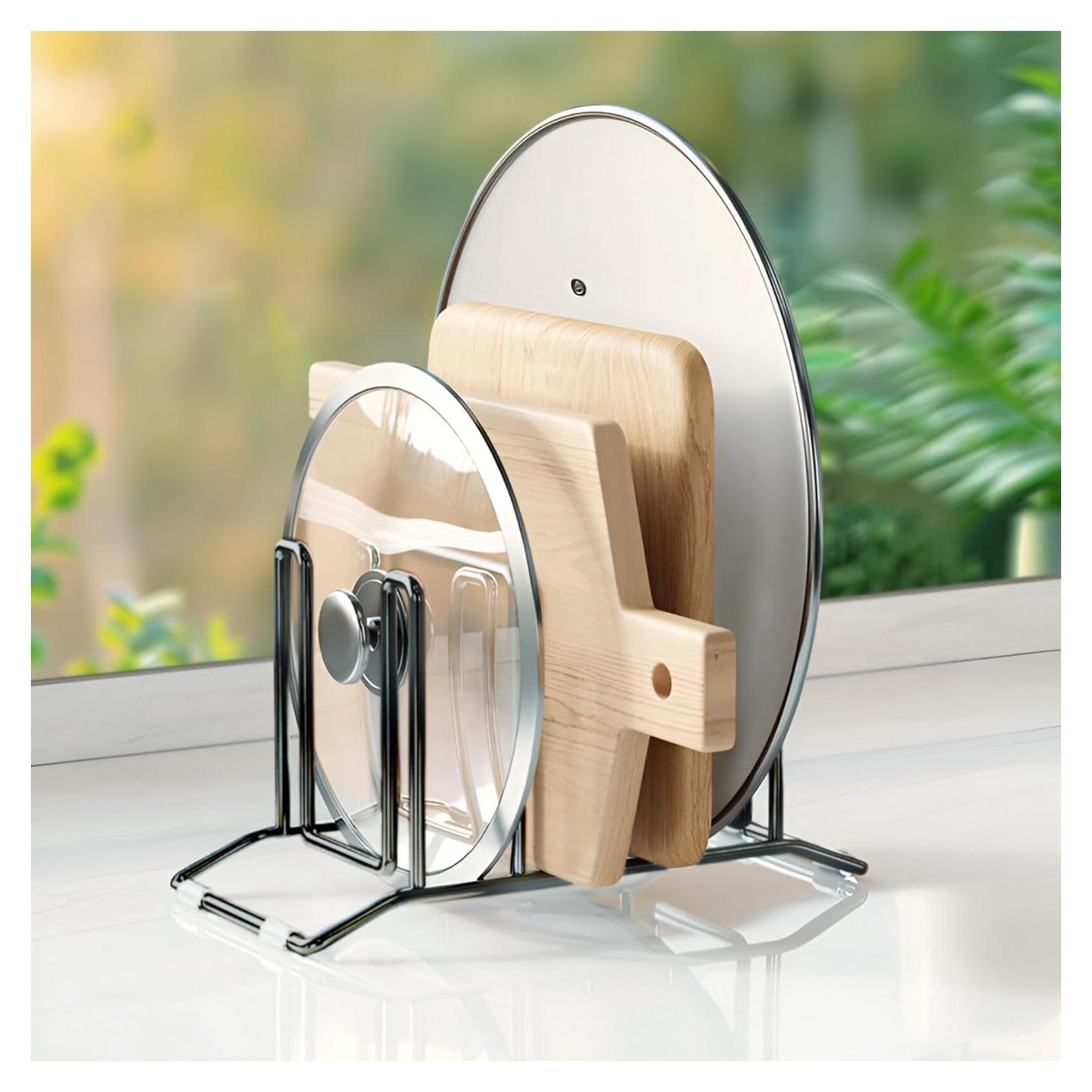 Soporte para Tablas de Cortar DorineRack Acero Inoxidable Negro