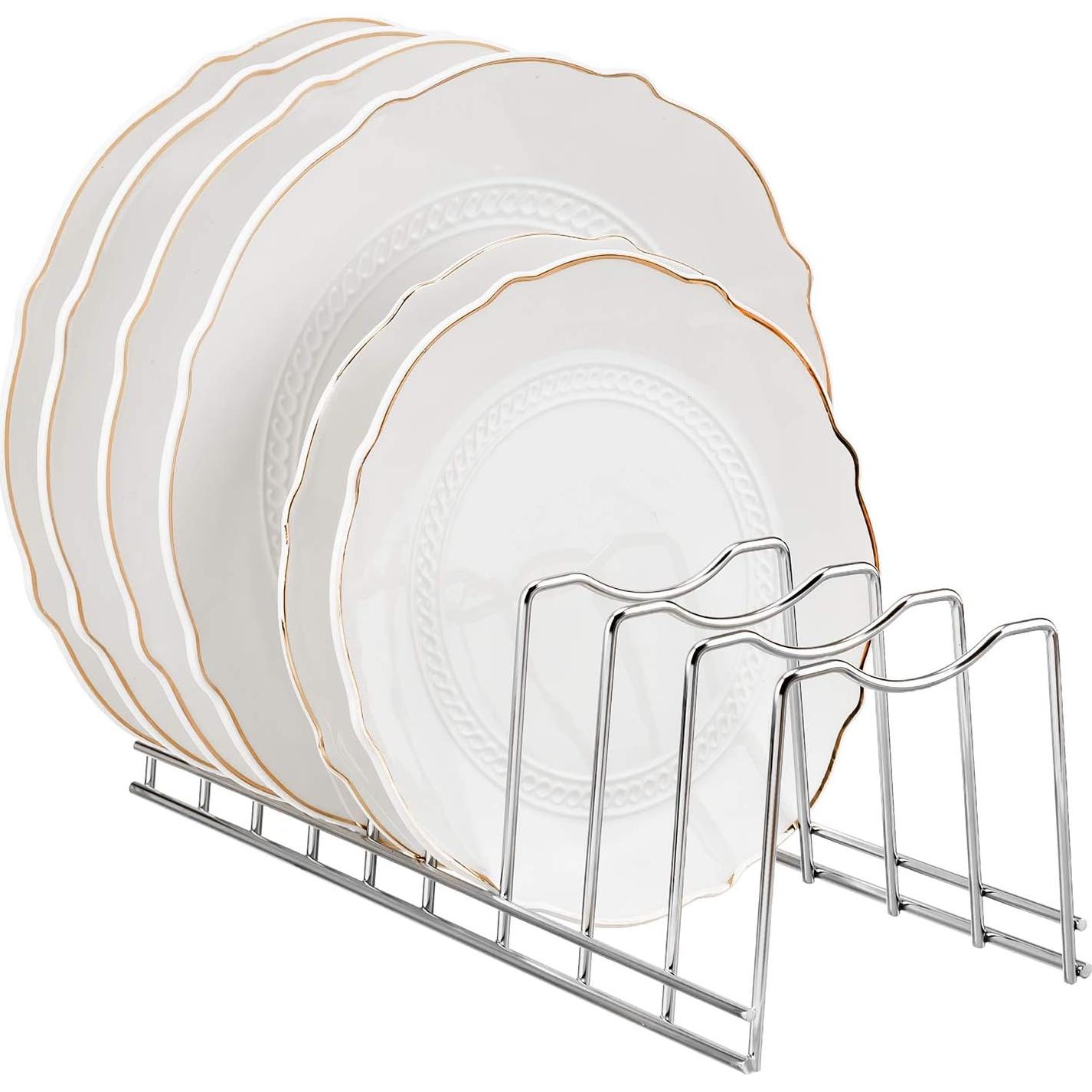 Organizador de tapas de olla Y.Z.Bros acero inoxidable 9 ranuras