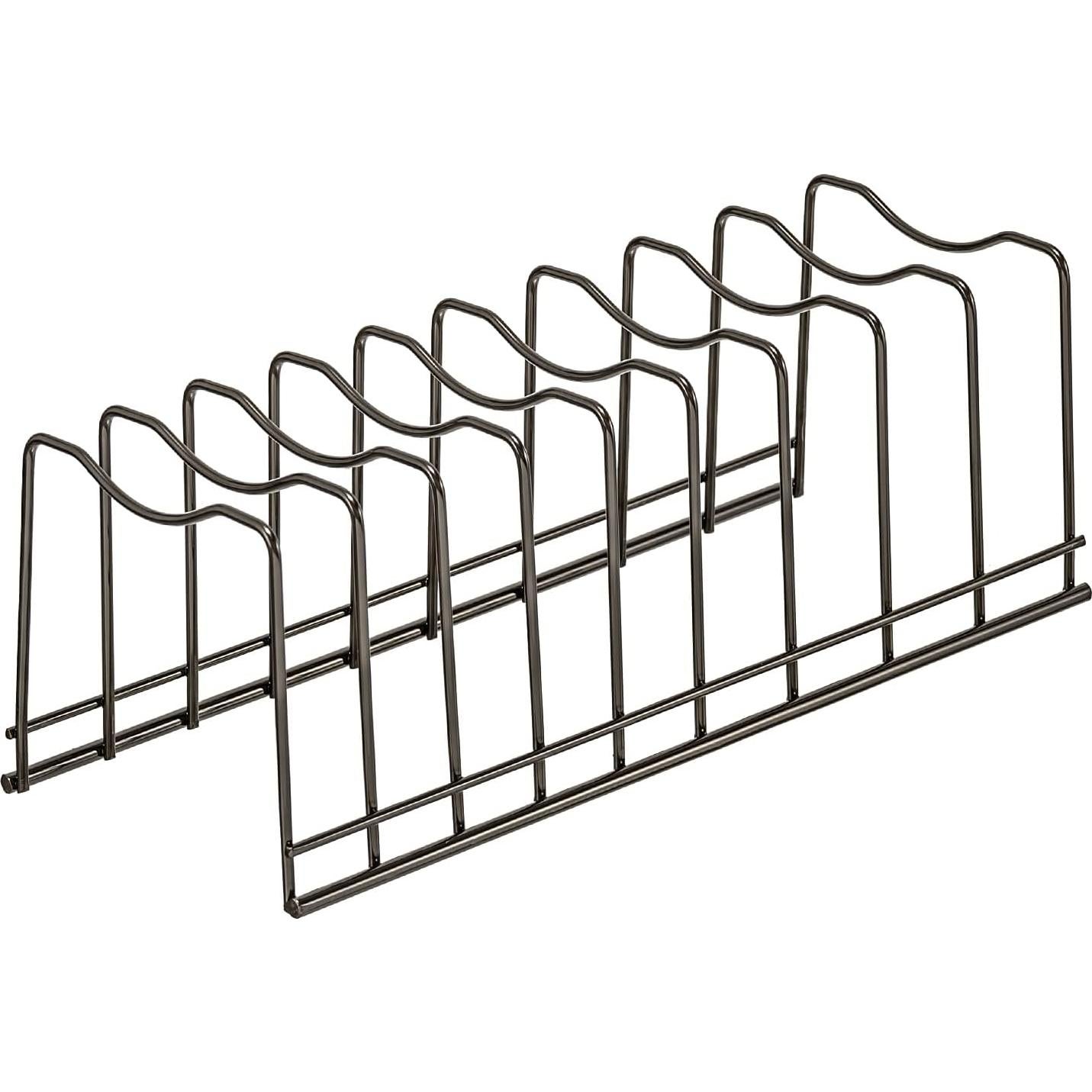 Organizador de tapas de olla lonpute acero inoxidable 32.4x14x11.4cm