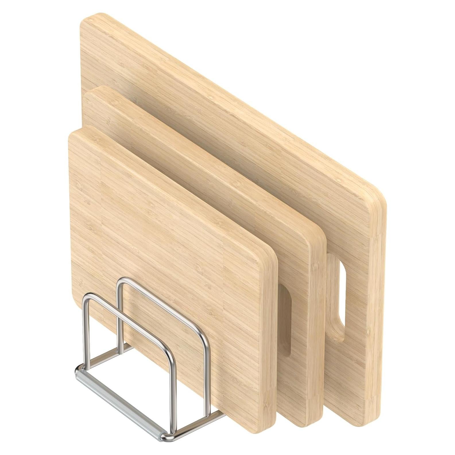 Soporte Organizador de Tablas de Cortar KORRTFID Acero Inoxidable