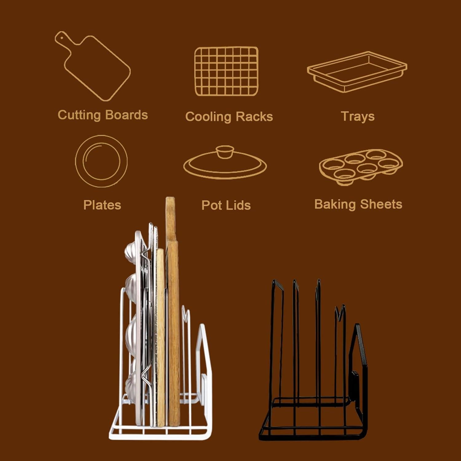 Soporte para Tabla de Cortar SUNFICON Acero Negro 12.5x14.5x21.5cm