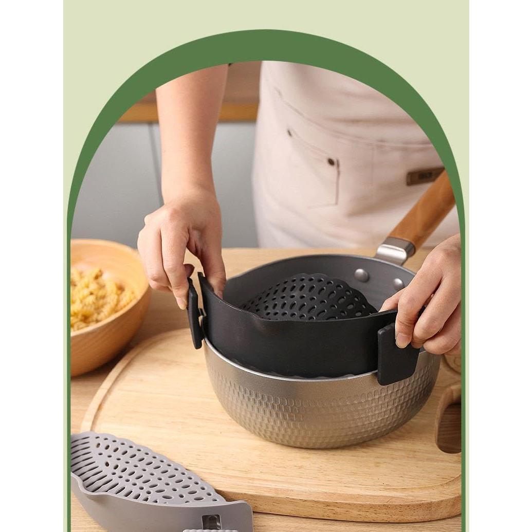 Colador de Silicona Clip-On Liboyixi para Ollas y Sartenes