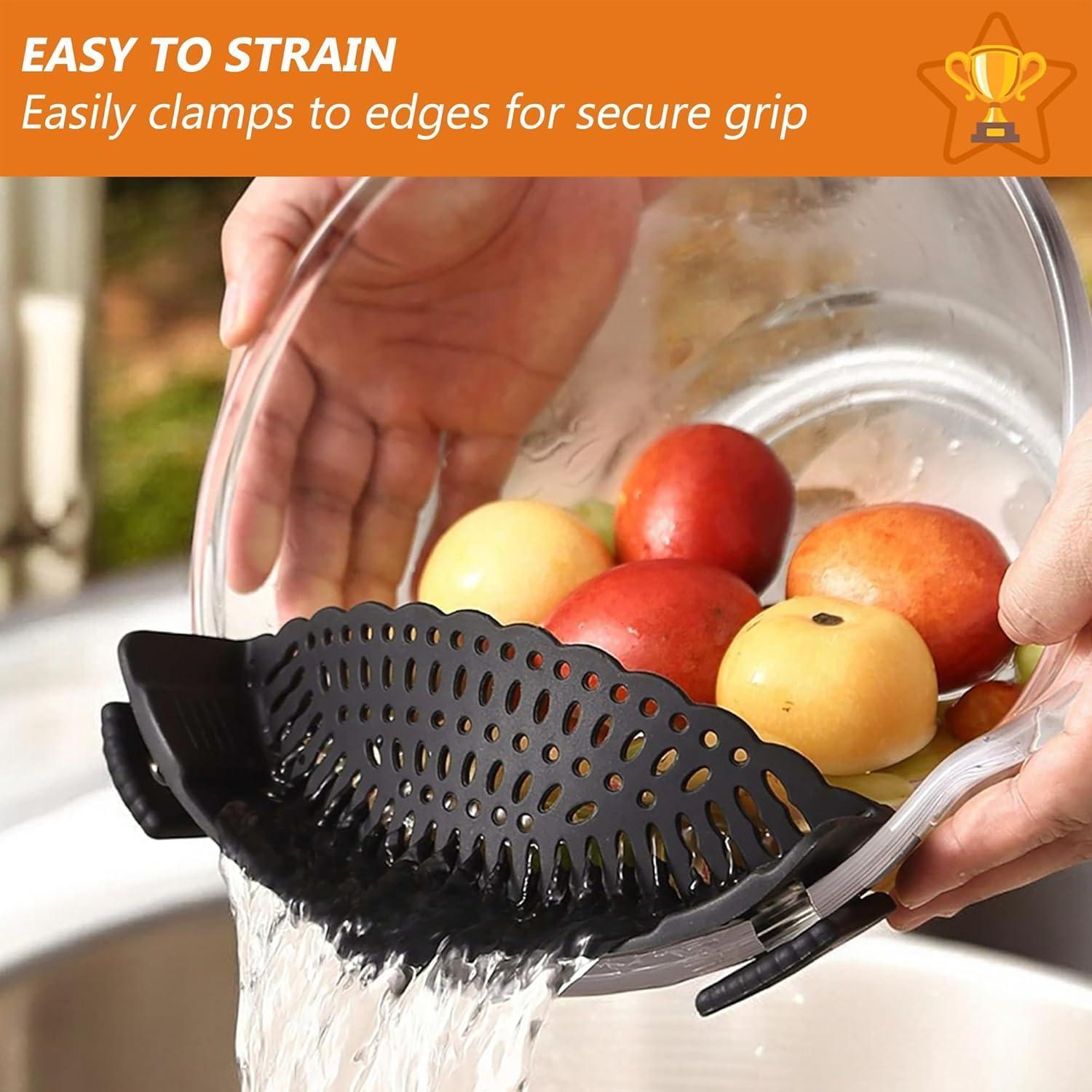 Colador de Silicona Clip-On Liboyixi para Ollas y Sartenes